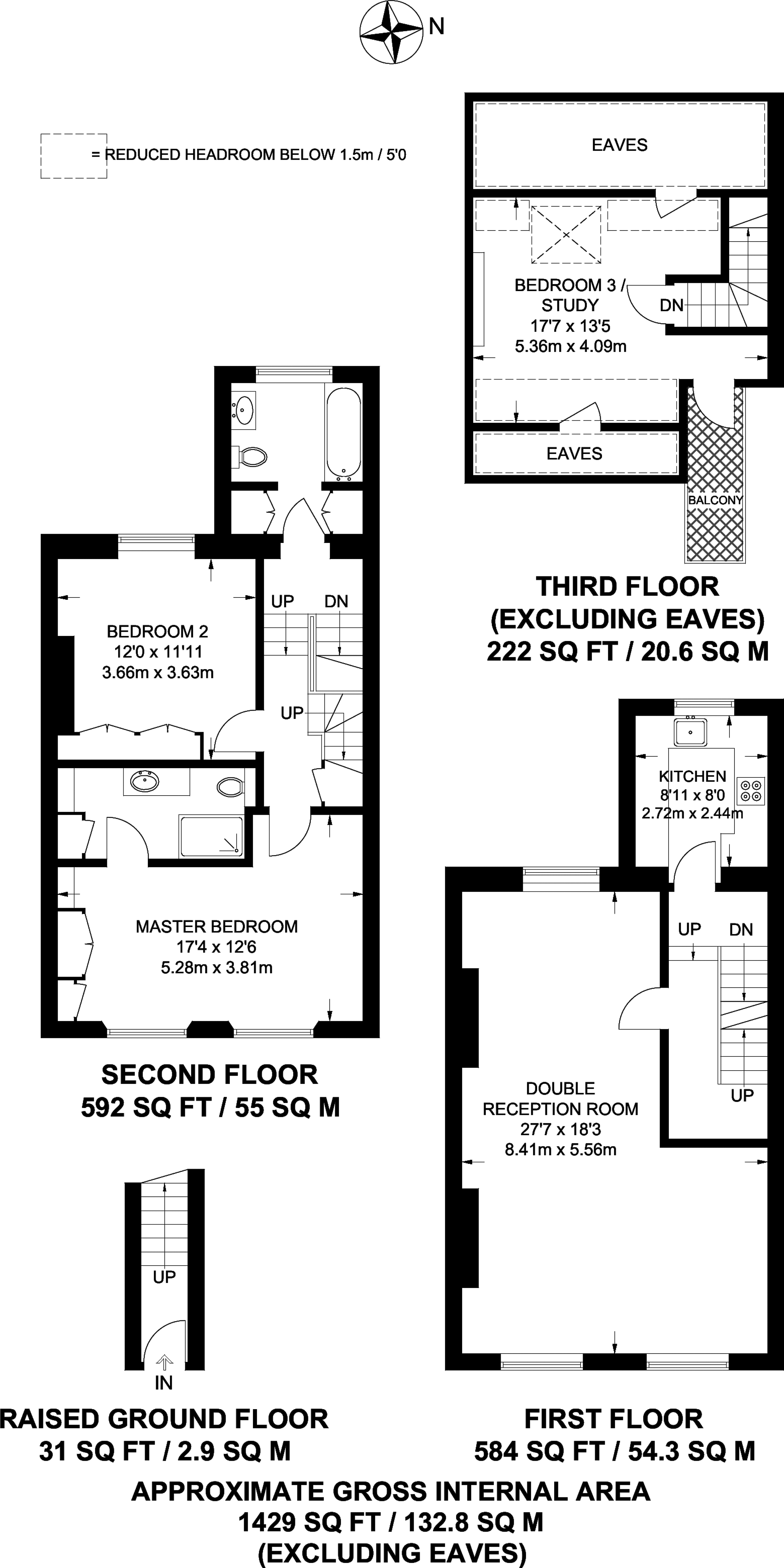 3 Bedrooms Flat to rent in High Street Kensington, High Street Kensington W8