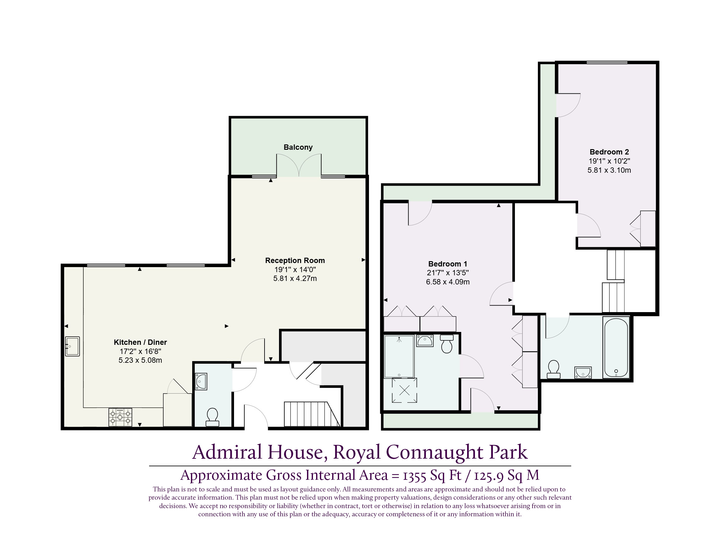 6 Admiral House,, Marlborough Drive, Hertfordshire floorplan