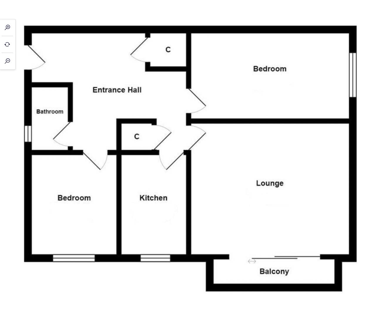 Flat 7, Worcester Lodge, 16 Scarisbrick New Road, Southport floorplan
