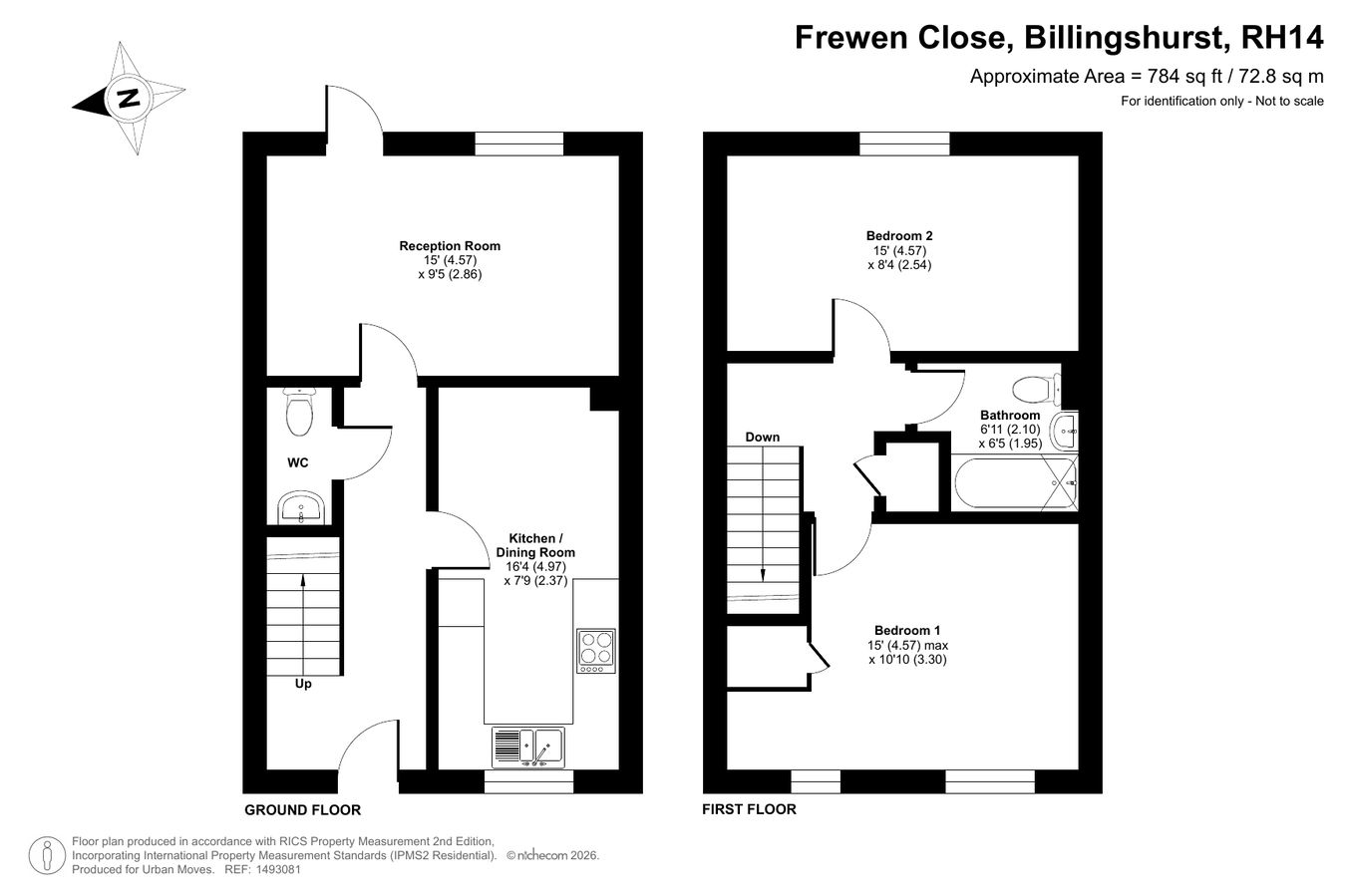 6, Frewen Close, Billingshurst floorplan