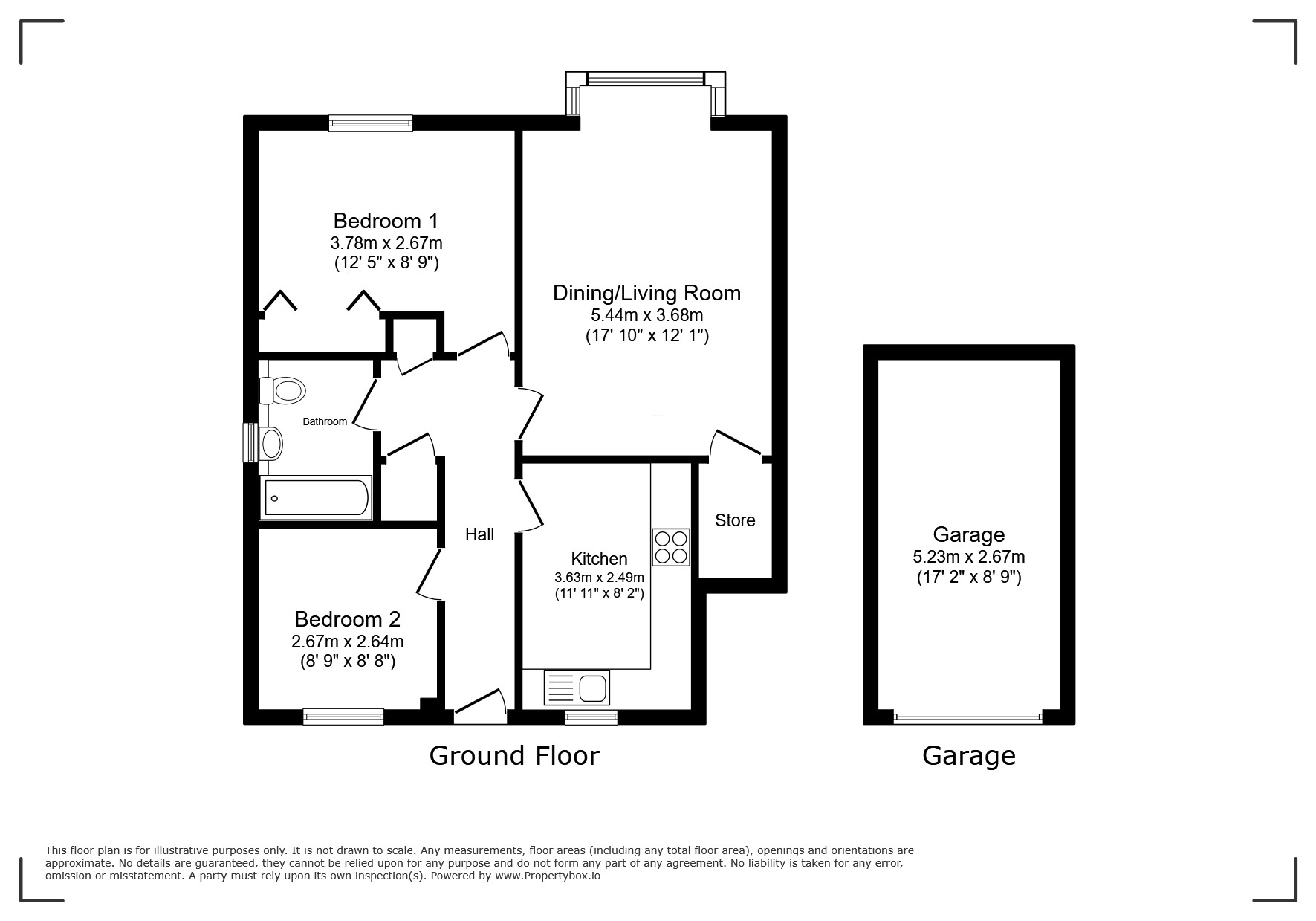 Flat 3, Mayfield Court,, Reading Road, Hook floorplan
