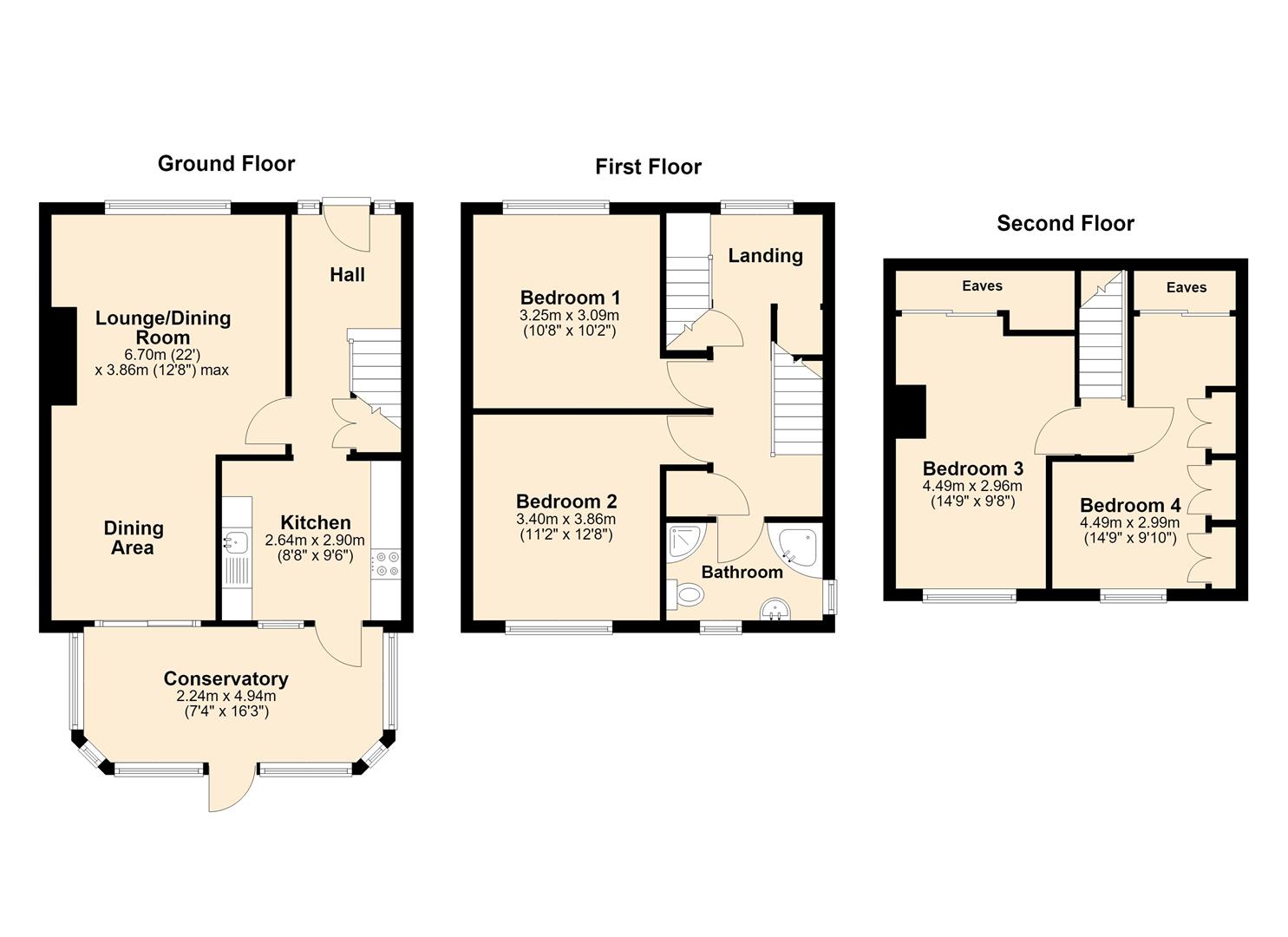 45, Dawnay Road, Hull floorplan