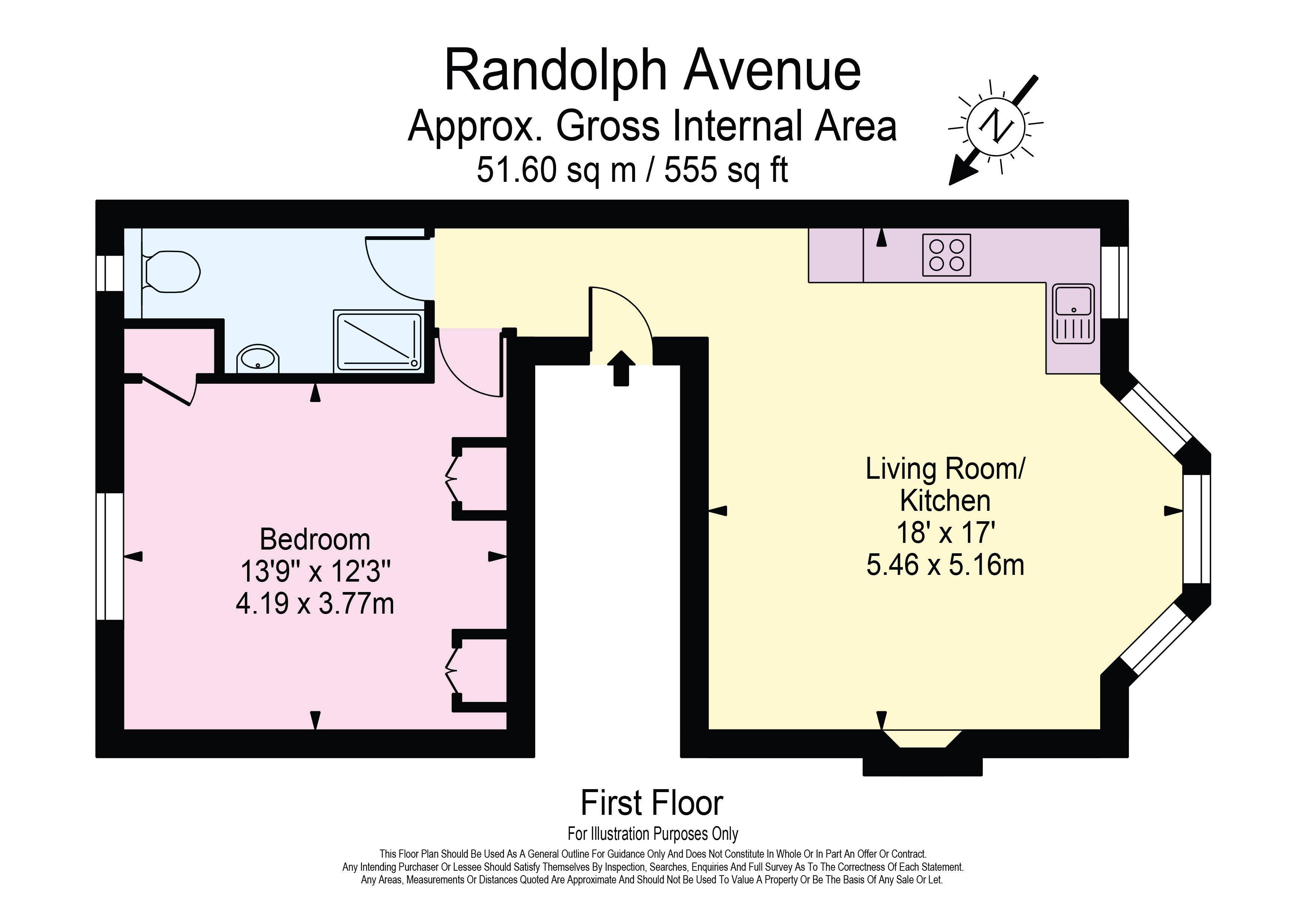 Flat 2, 236, Randolph Avenue, London floorplan