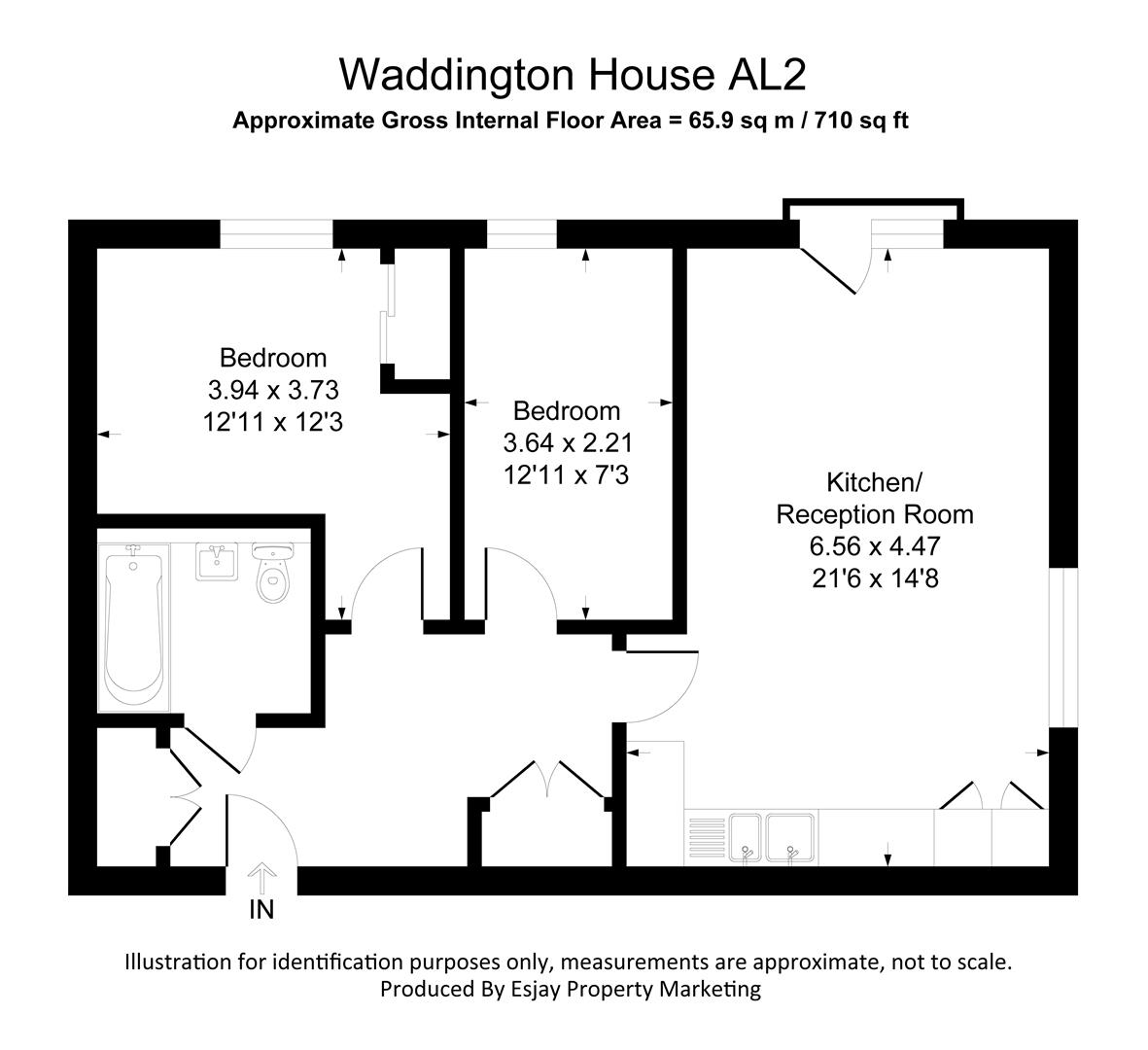 Flat 8, Waddington House, Barnes Wallis Way, Bricket Wood floorplan