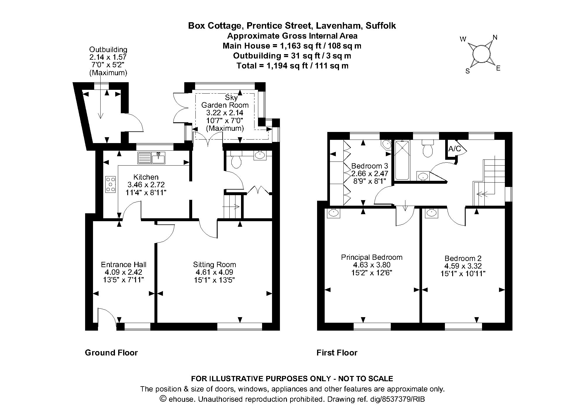 Prentice Street, Lavenham, Suffolk CO10, 3 bedroom end terrace house for sale 63953520