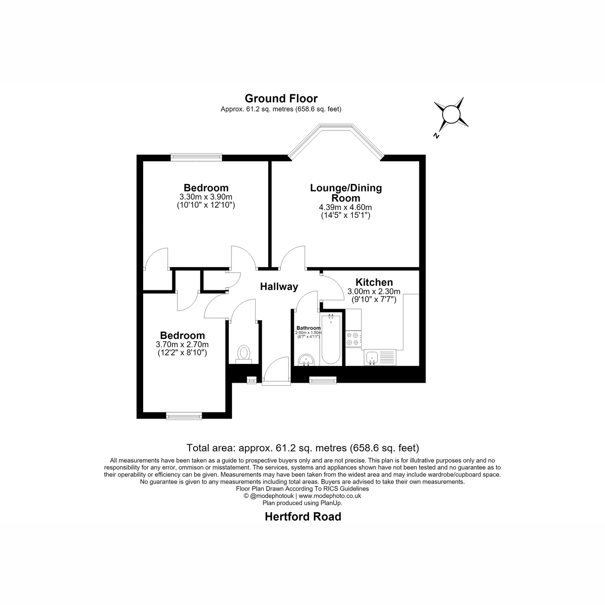 906, Hertford Road, Enfield floorplan