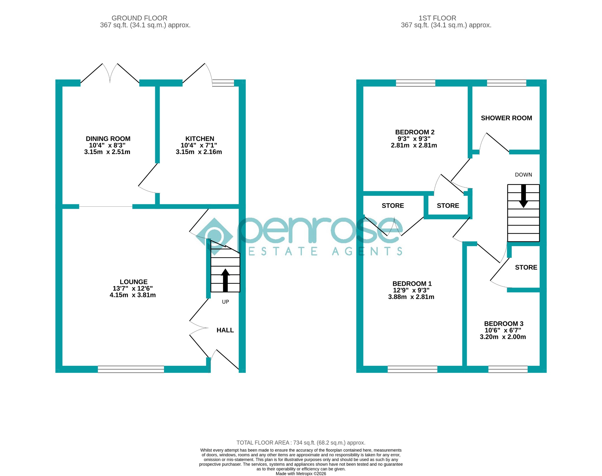 3 Cookfield Close, Dunstable, Bedfordshire floorplan