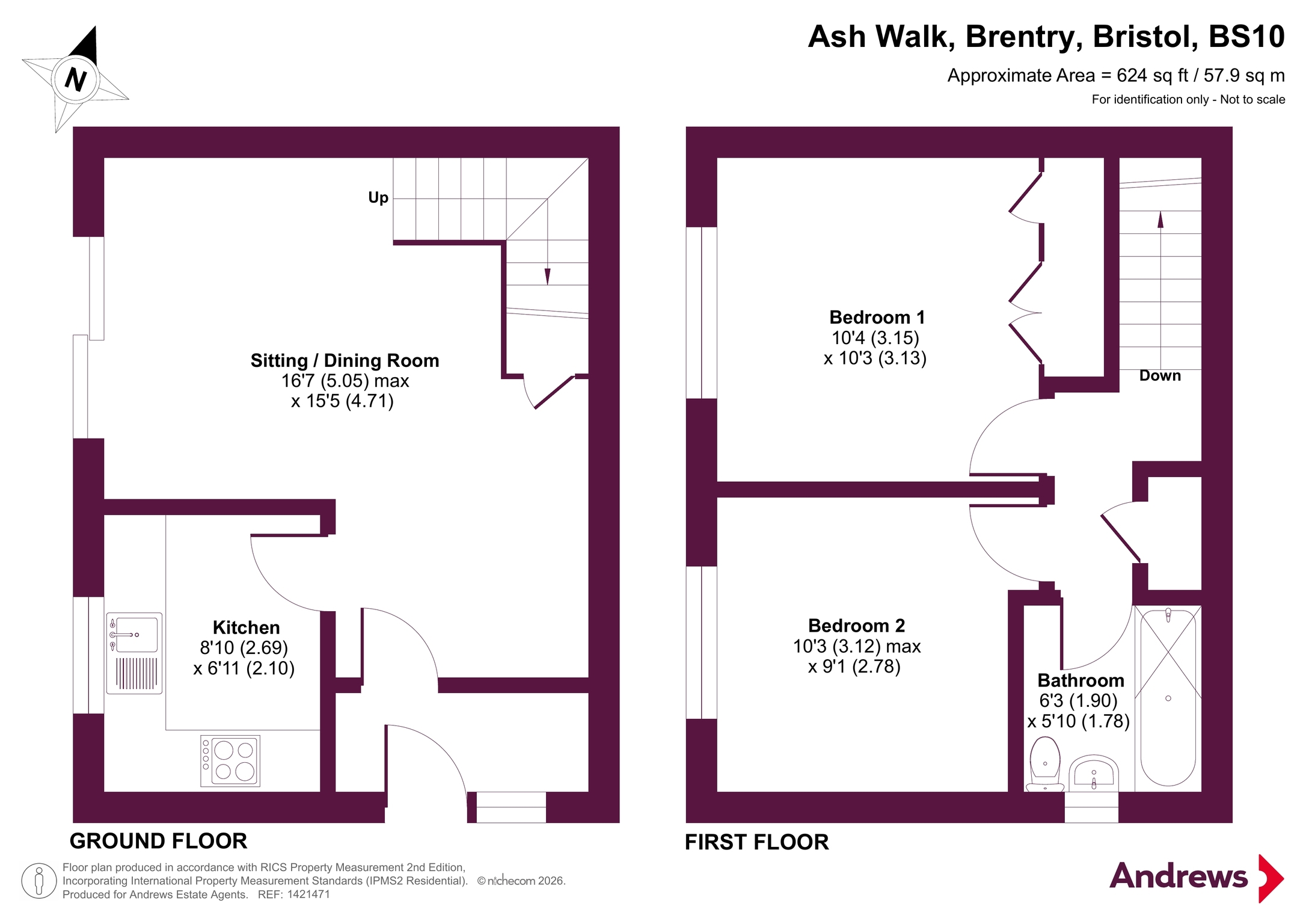 14, Ash Walk, Bristol floorplan