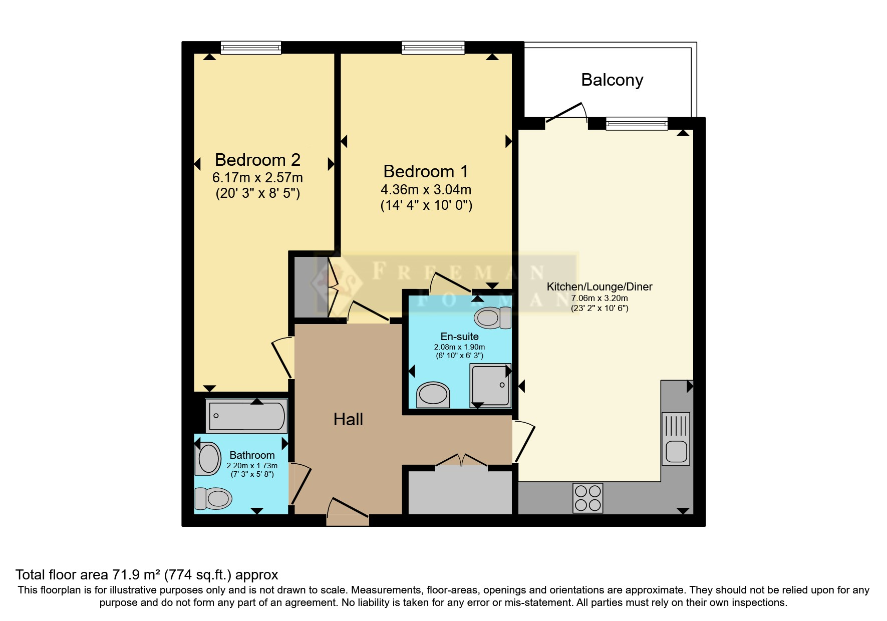 Flat 14, Azure Court,, Sovereign Way, Kent floorplan