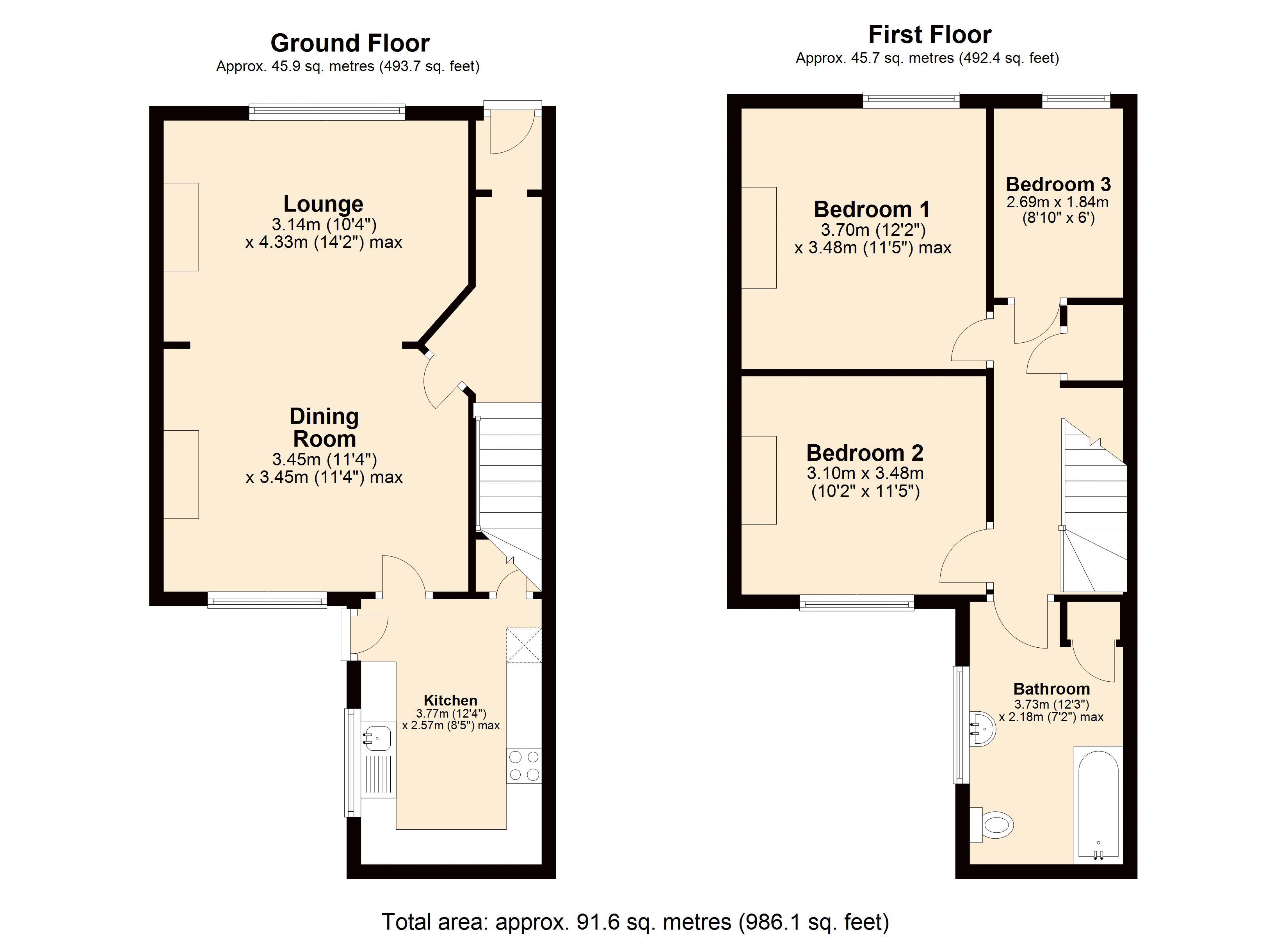 60, Theresa Street, Blaydon floorplan