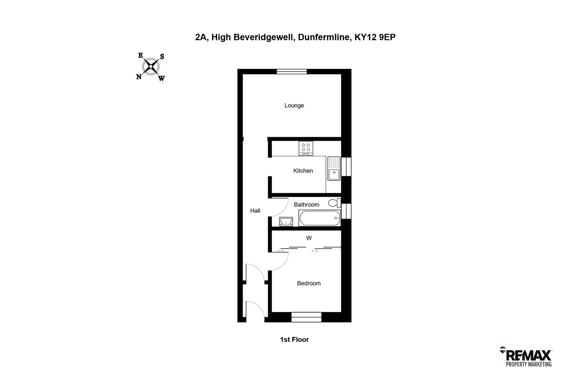2a High Beveridgewell, Dunfermline floorplan