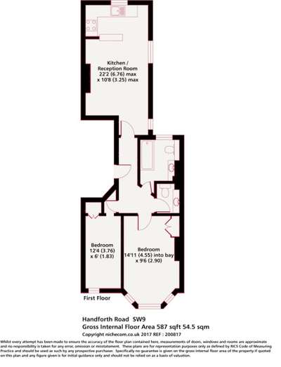 2 Bedrooms Flat to rent in Handforth Road, London SW9