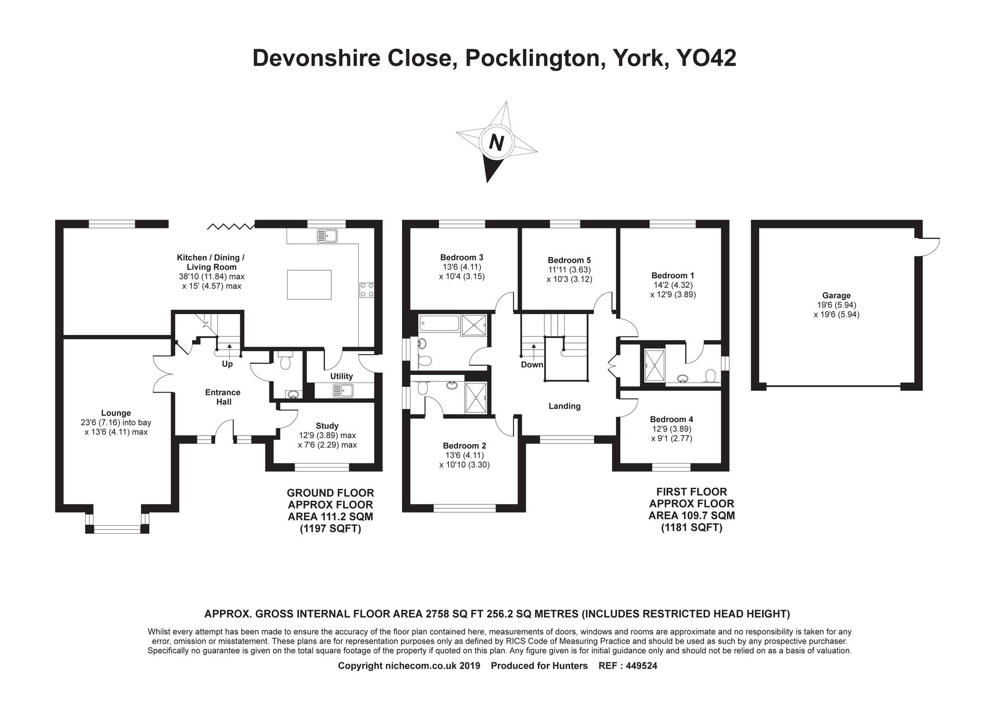 5 Bedrooms Detached house for sale in Devonshire Close, Pocklington, York YO42