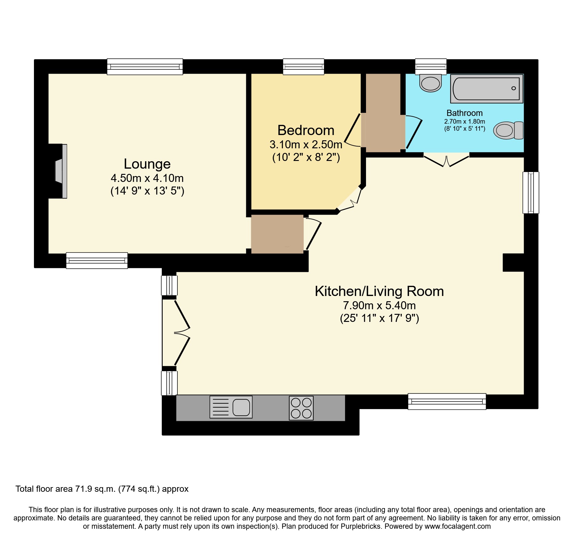 Tyne View Cottage, Tyne View Road, Haltwhistle floorplan