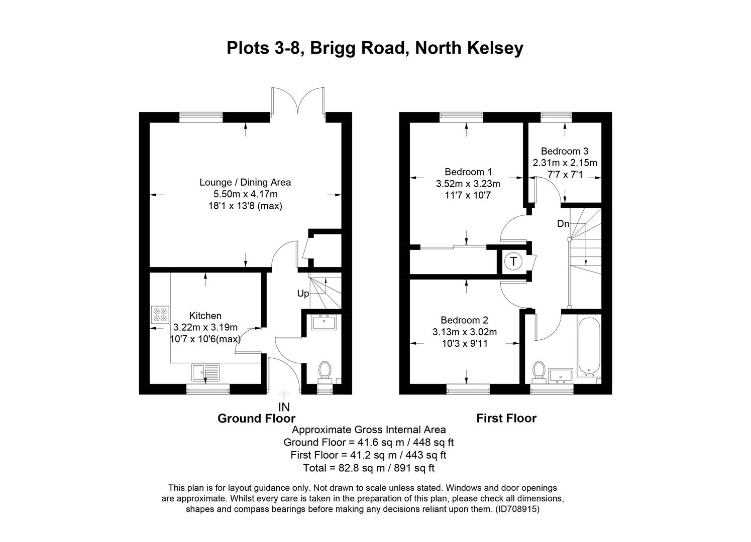 New home, 3 bed semidetached house for sale in Brigg Road, North