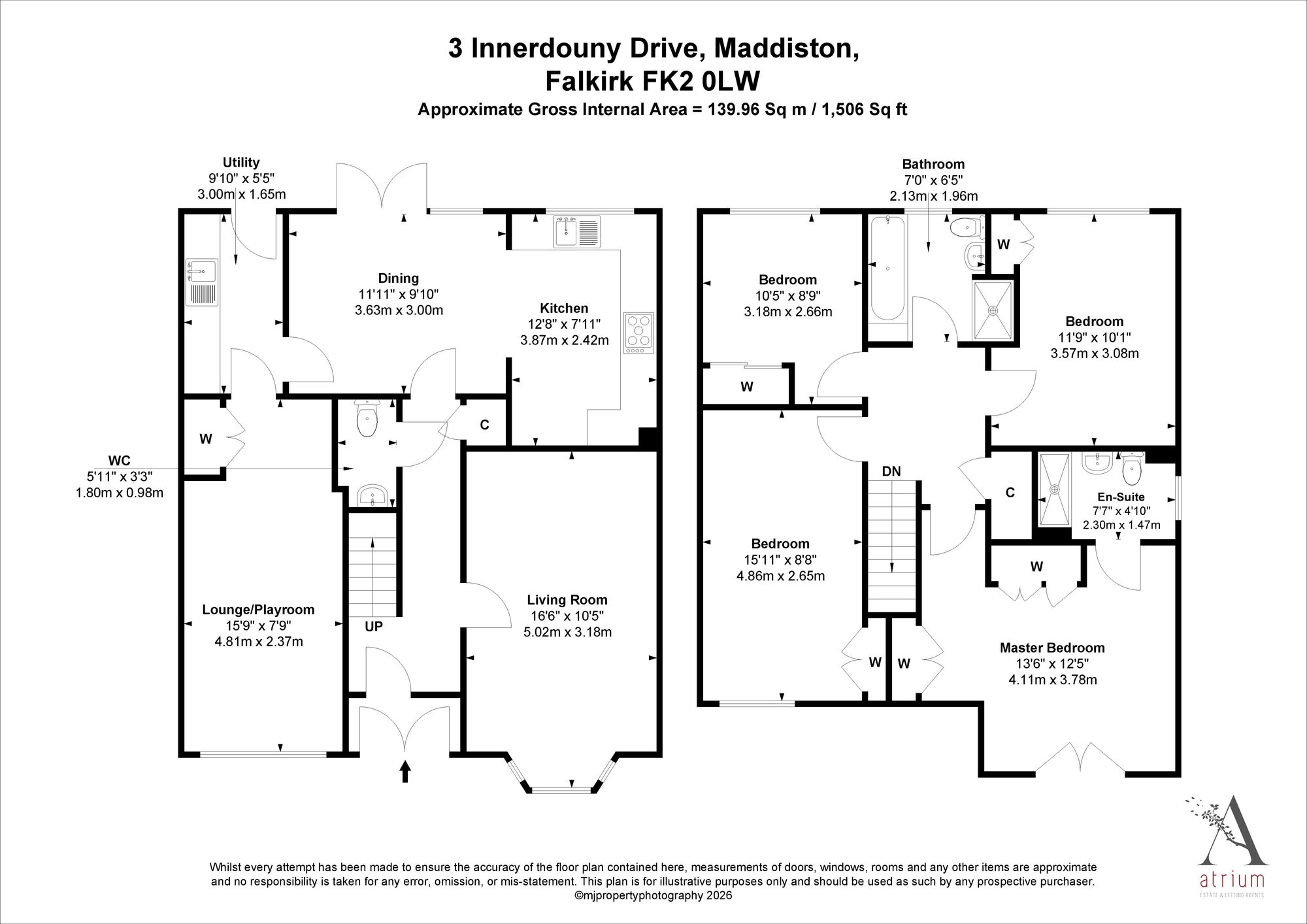 3 Innerdouny Drive, Falkirk floorplan