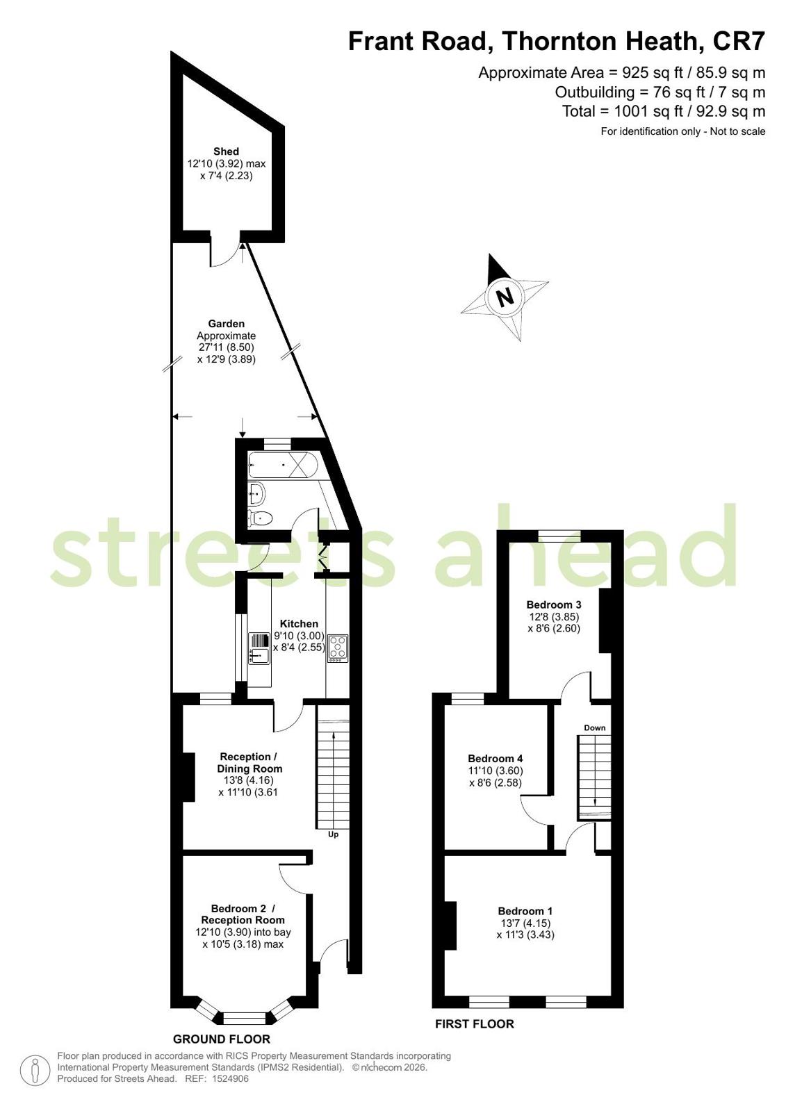 6, Frant Road, Thornton Heath floorplan