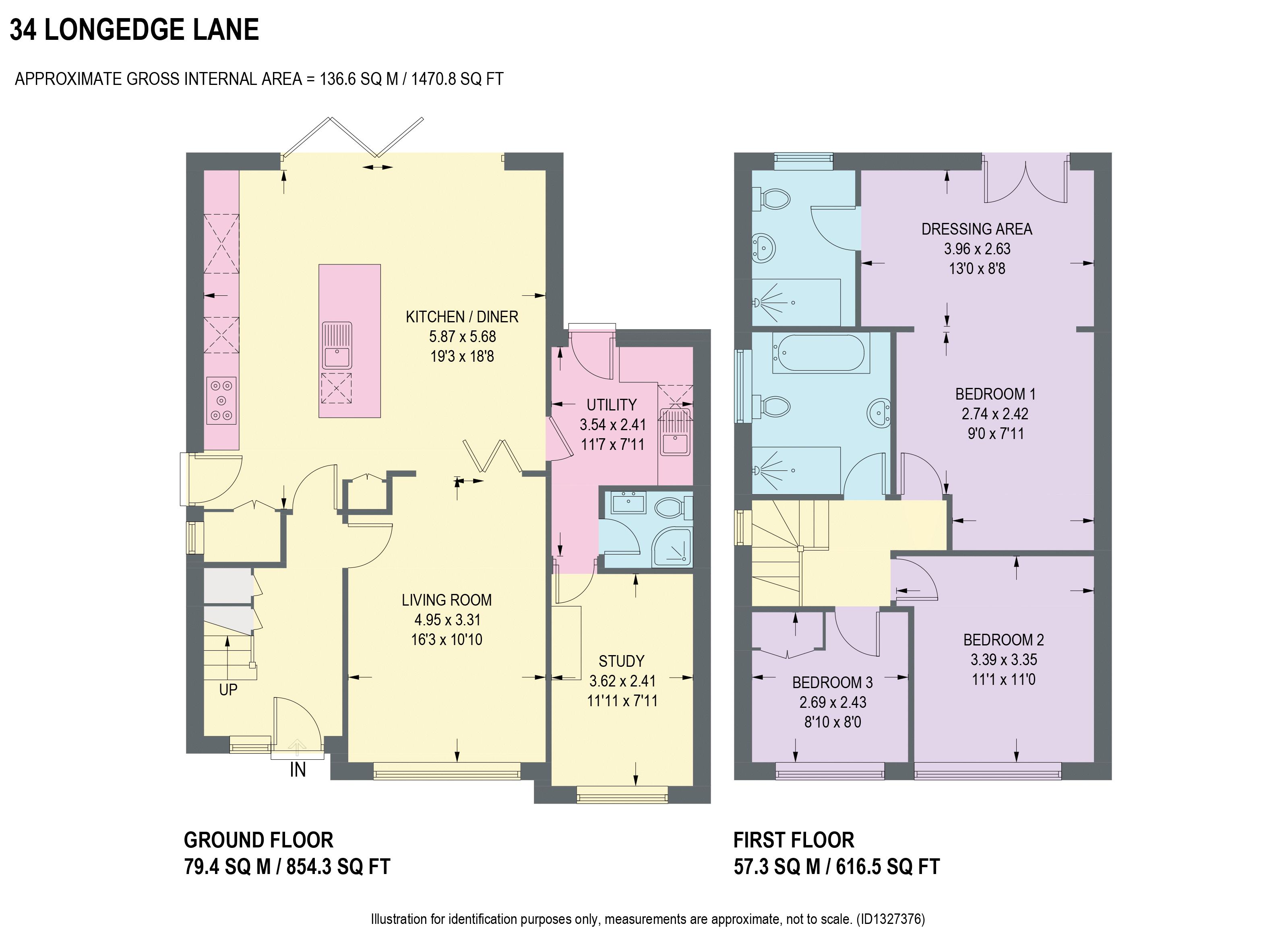 34, Longedge Lane, Chesterfield floorplan