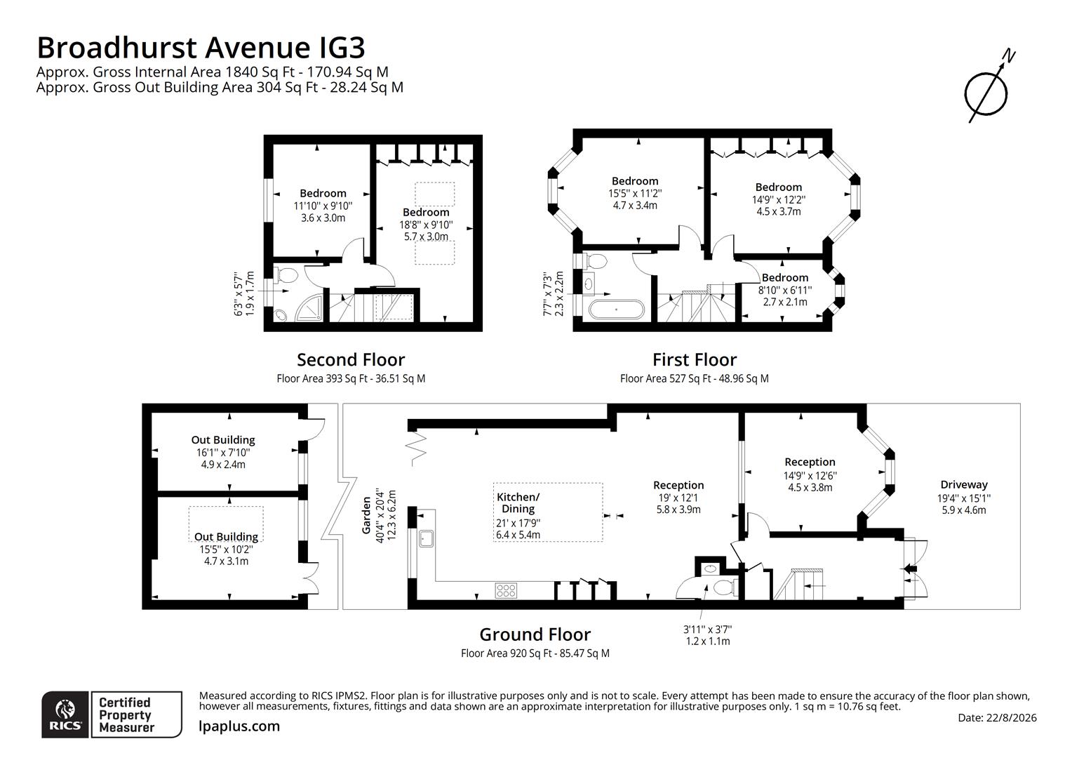 58, Broadhurst Avenue, Ilford floorplan