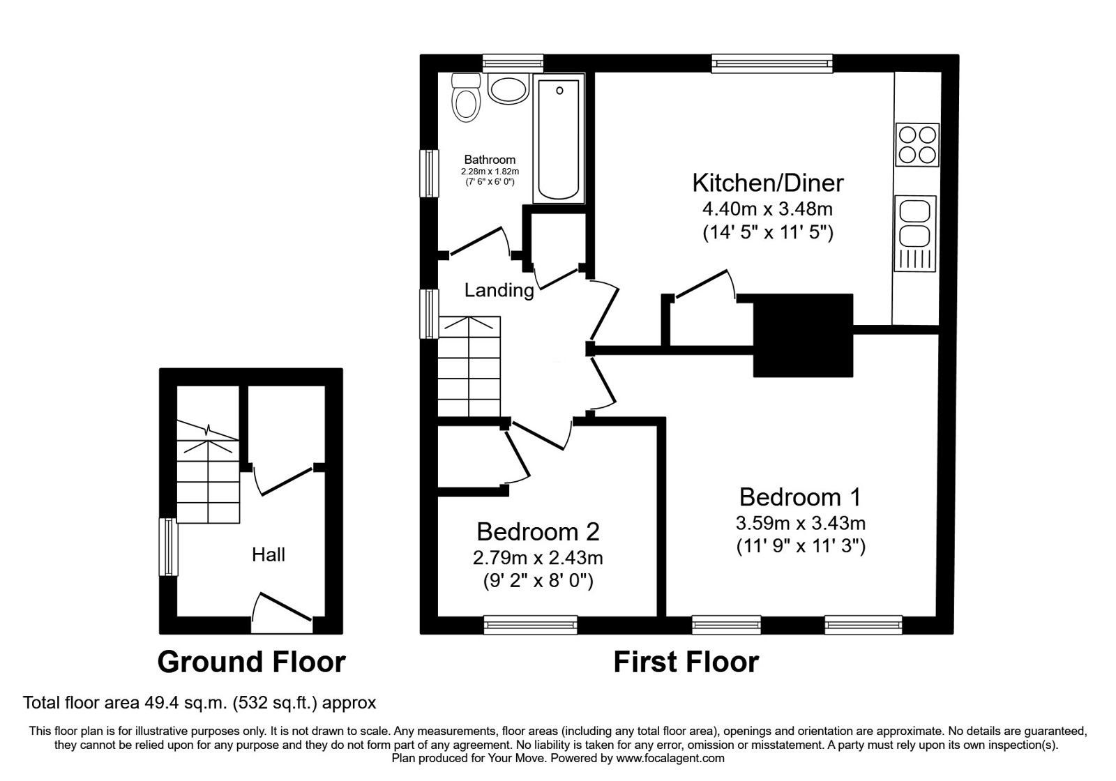 42, Derby Avenue, West Midlands floorplan
