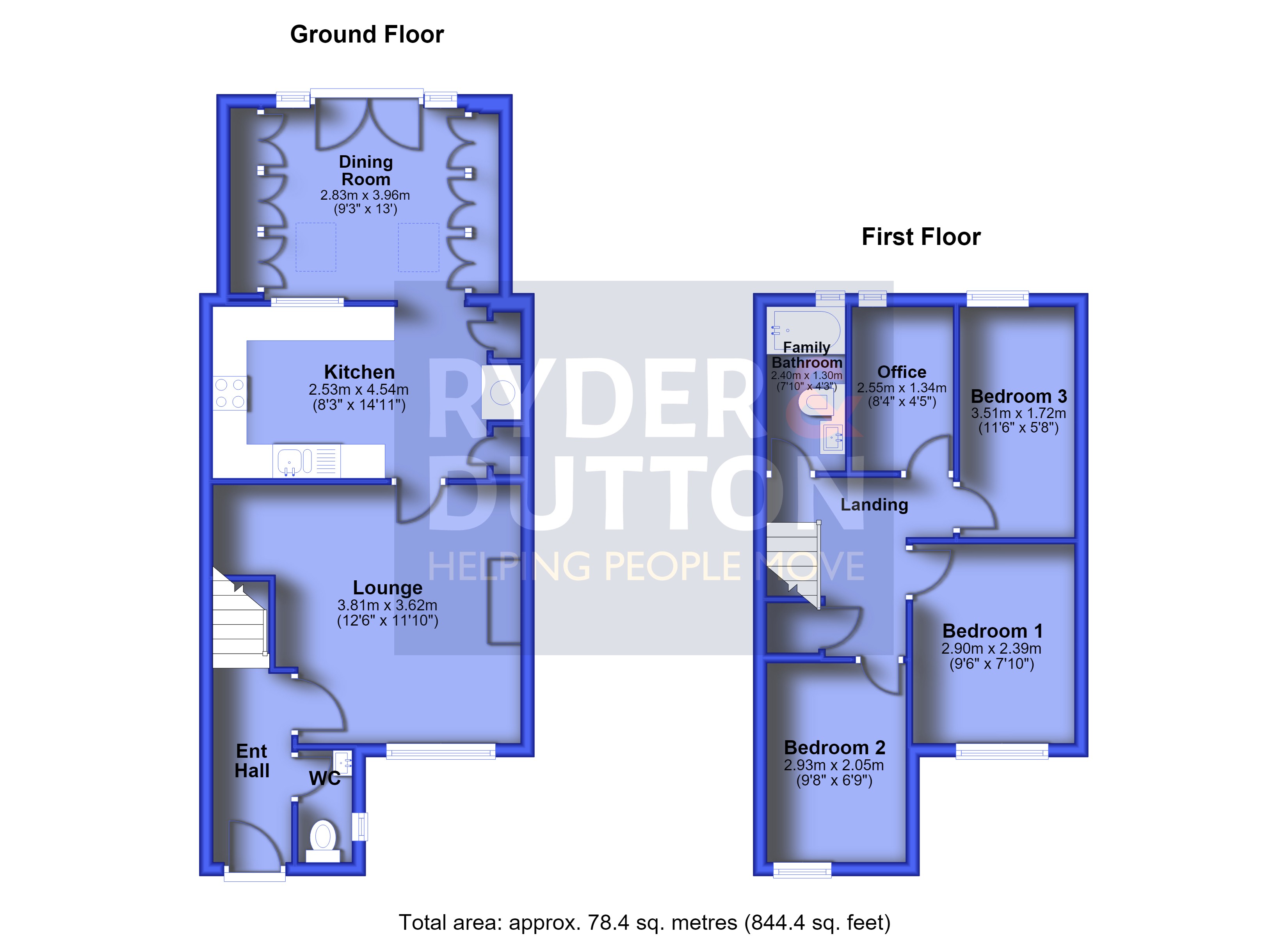 16, The Ferns, Rossendale floorplan