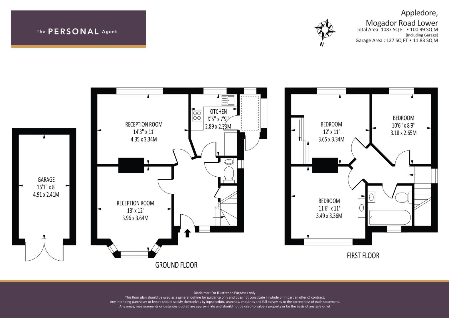Appledore, Mogador Road, Tadworth floorplan