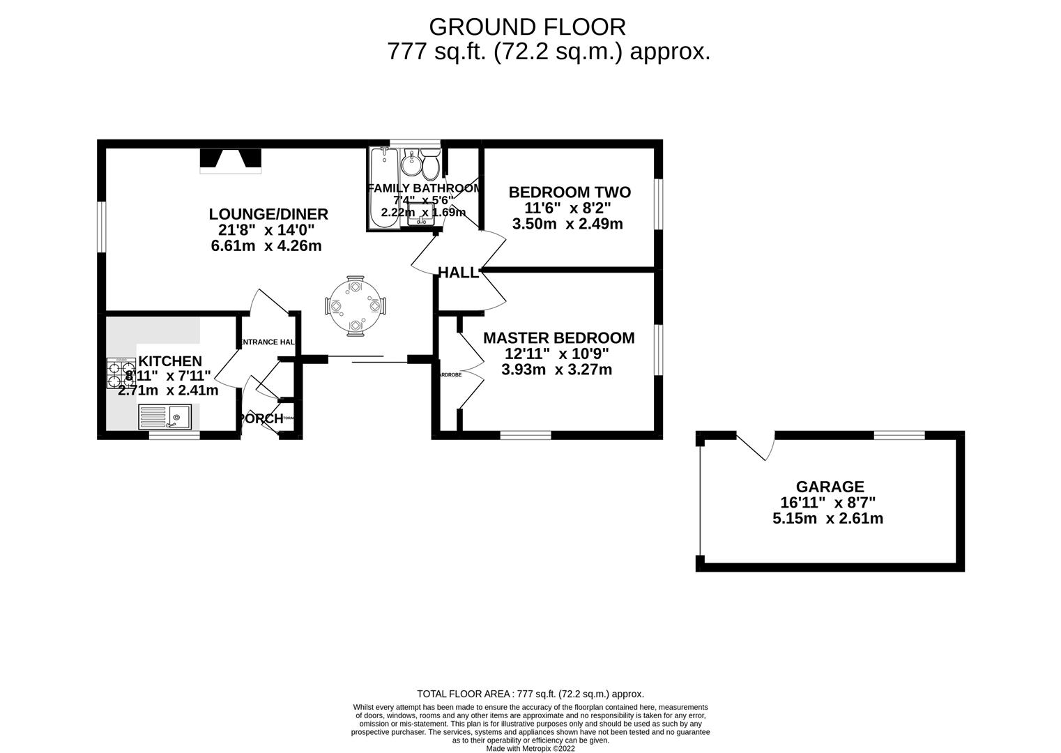 Black Croft, ClaytonLeWoods, Chorley PR6, 2 bedroom detached bungalow