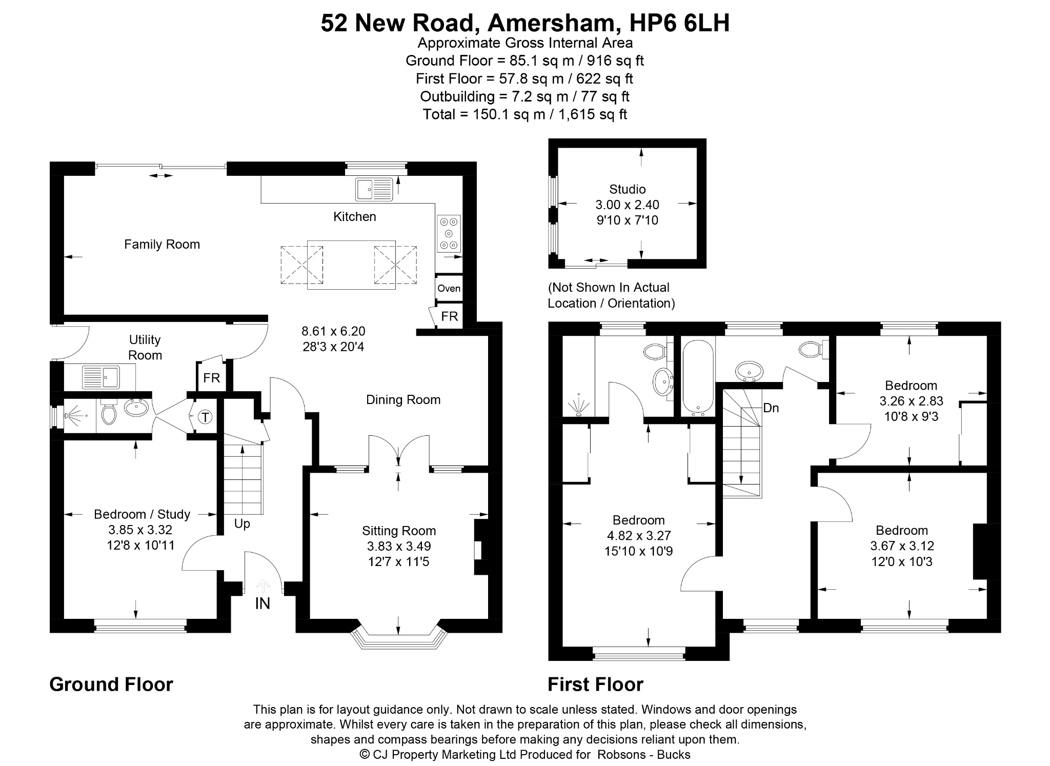 52 New Road, Amersham floorplan
