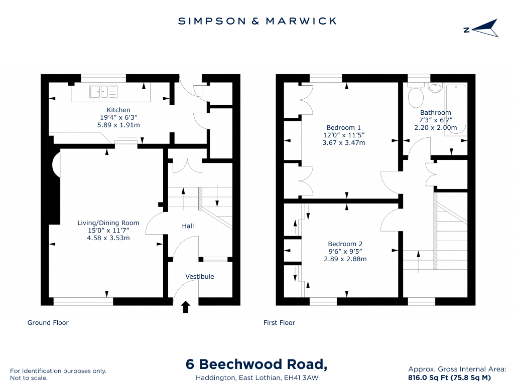 6, Beechwood Road, East Lothian floorplan