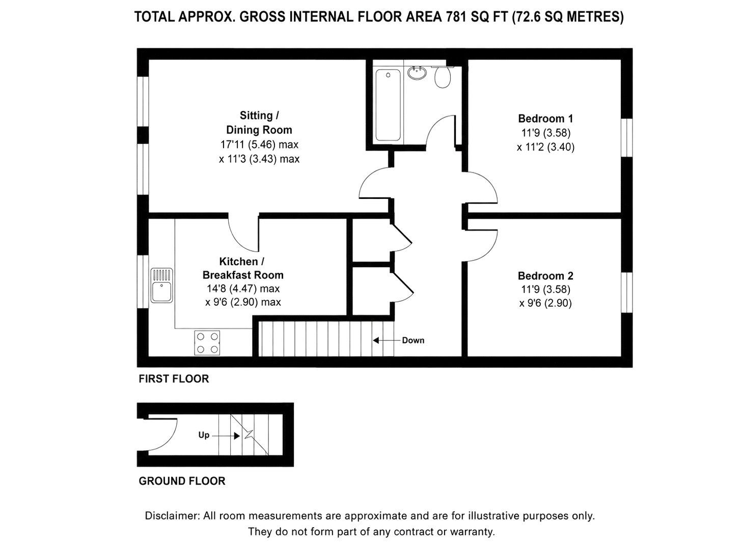 11,, Fern Lea, Farnham floorplan