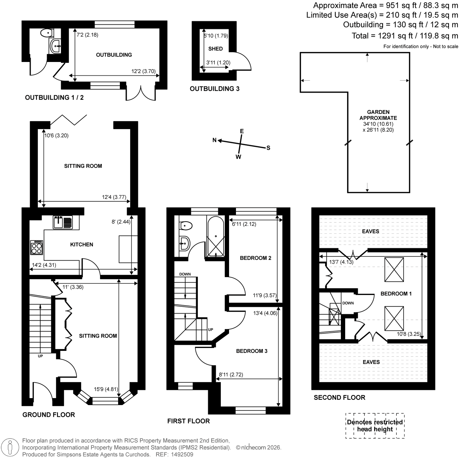 14, Riverview Gardens, Cobham floorplan