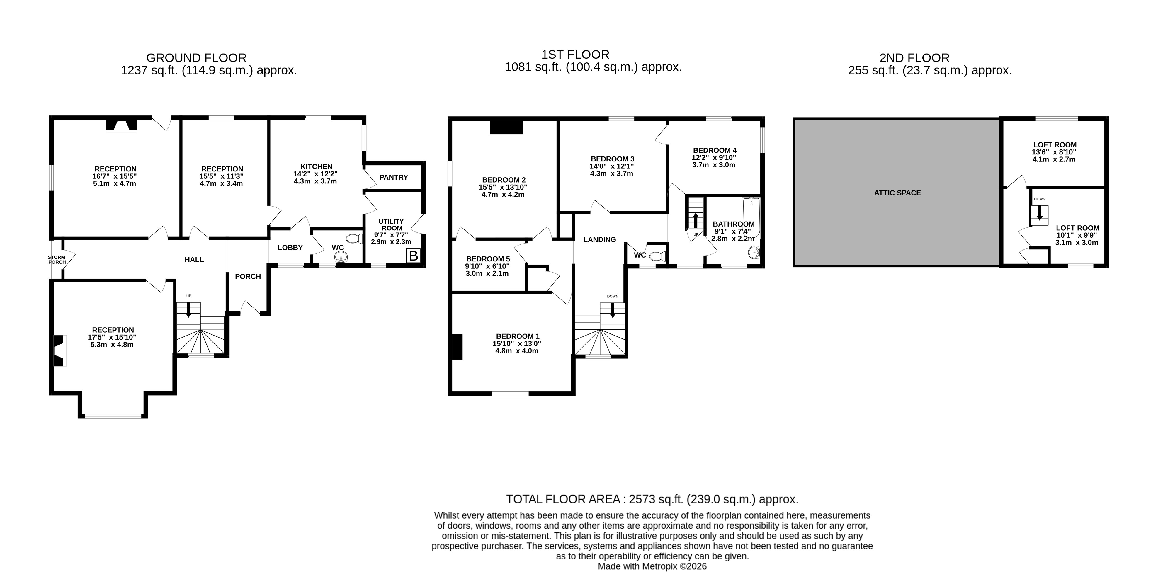 76, East Hill, Colchester floorplan