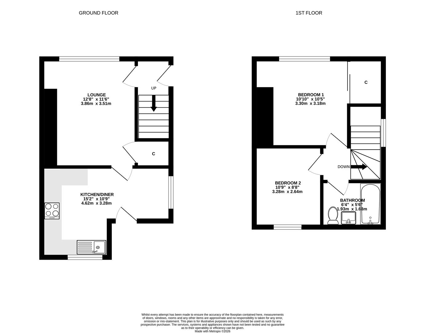 45, Swanfield Road, Hull floorplan