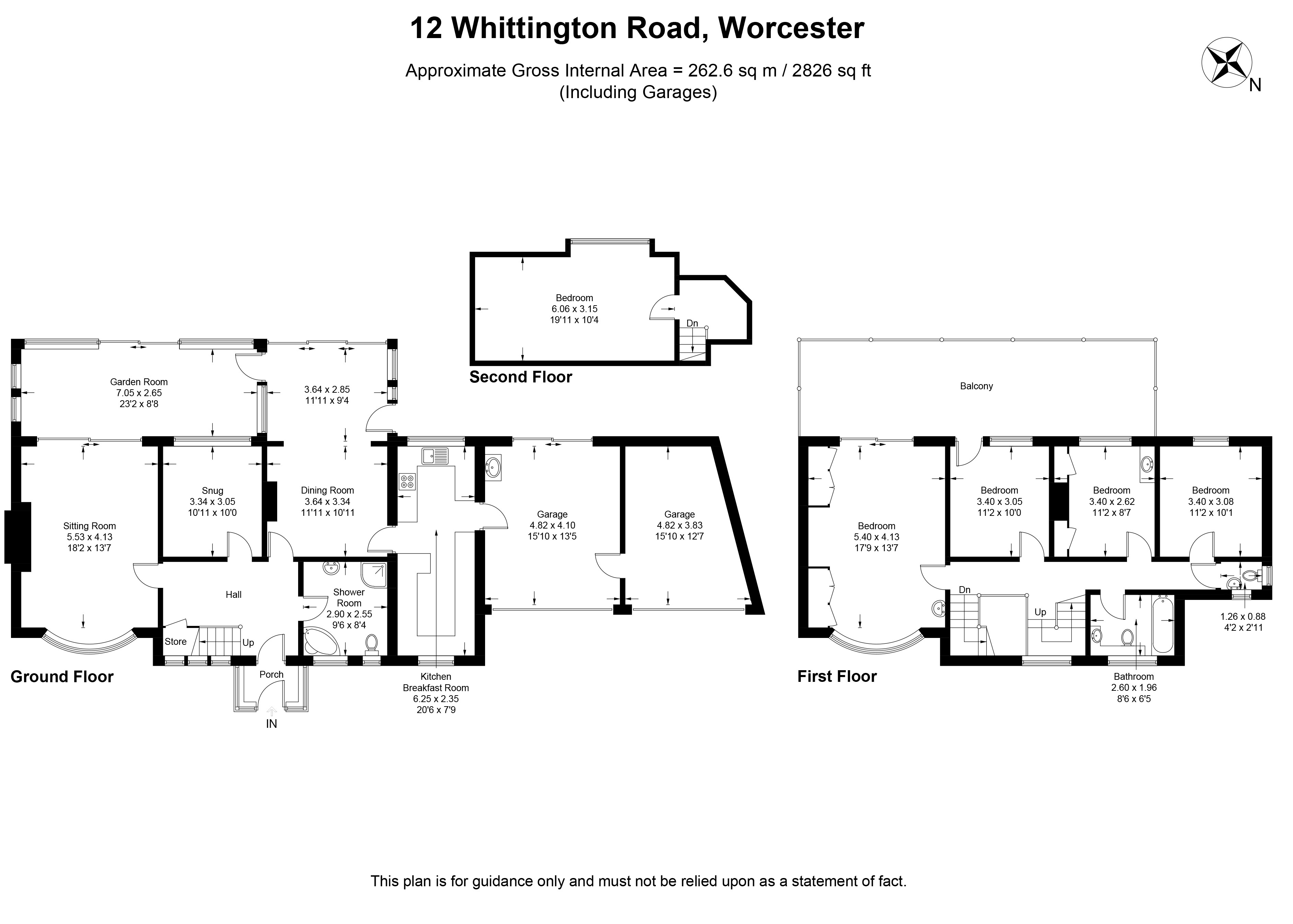 12, Whittington Road, Worcester floorplan