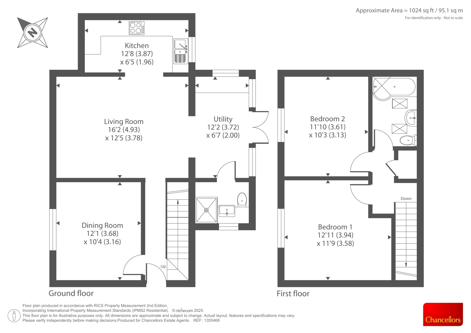 11 MILL GREEN, Knighton, Knighton floorplan
