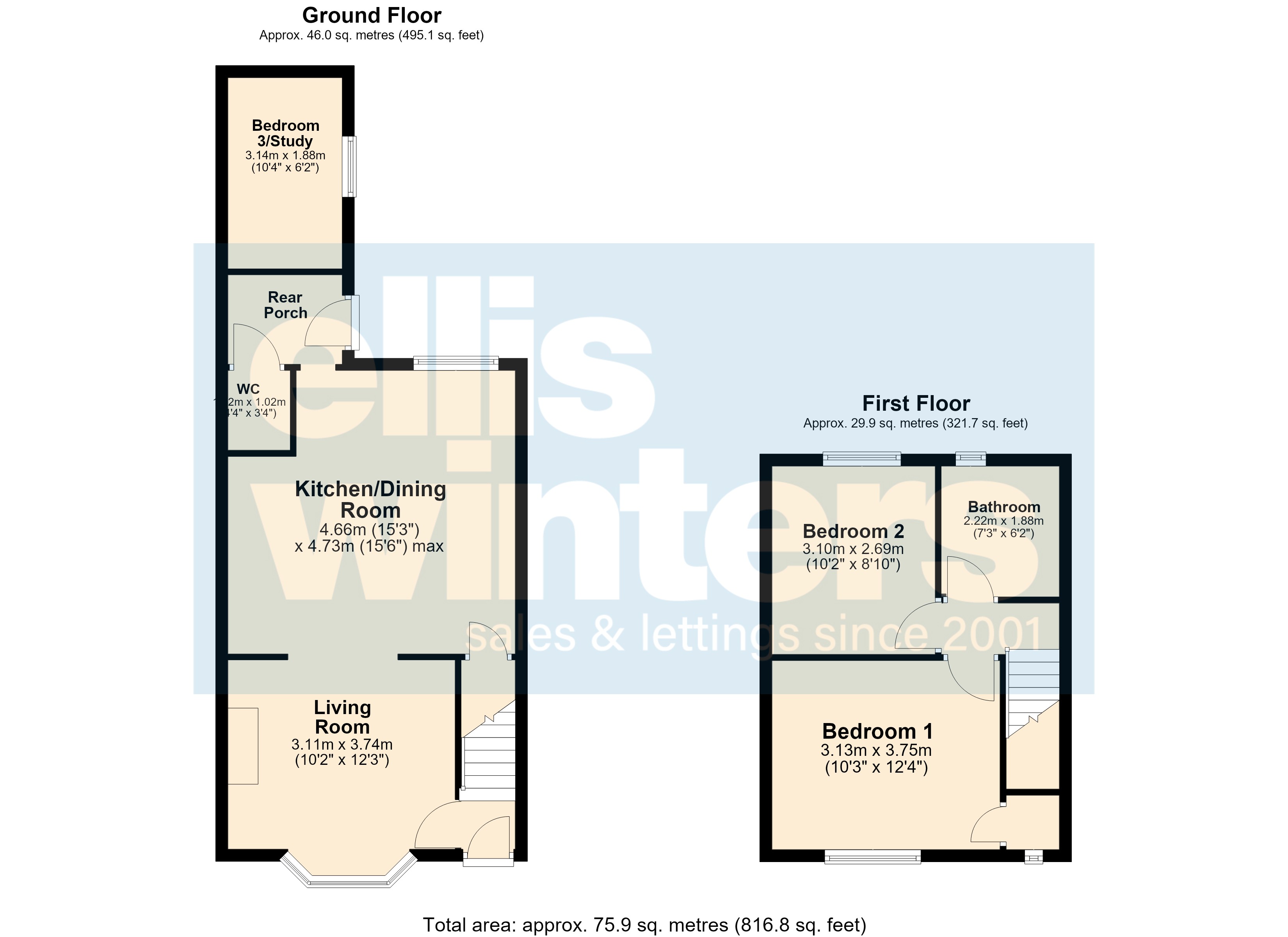 37, Summerfield Close, Wisbech floorplan
