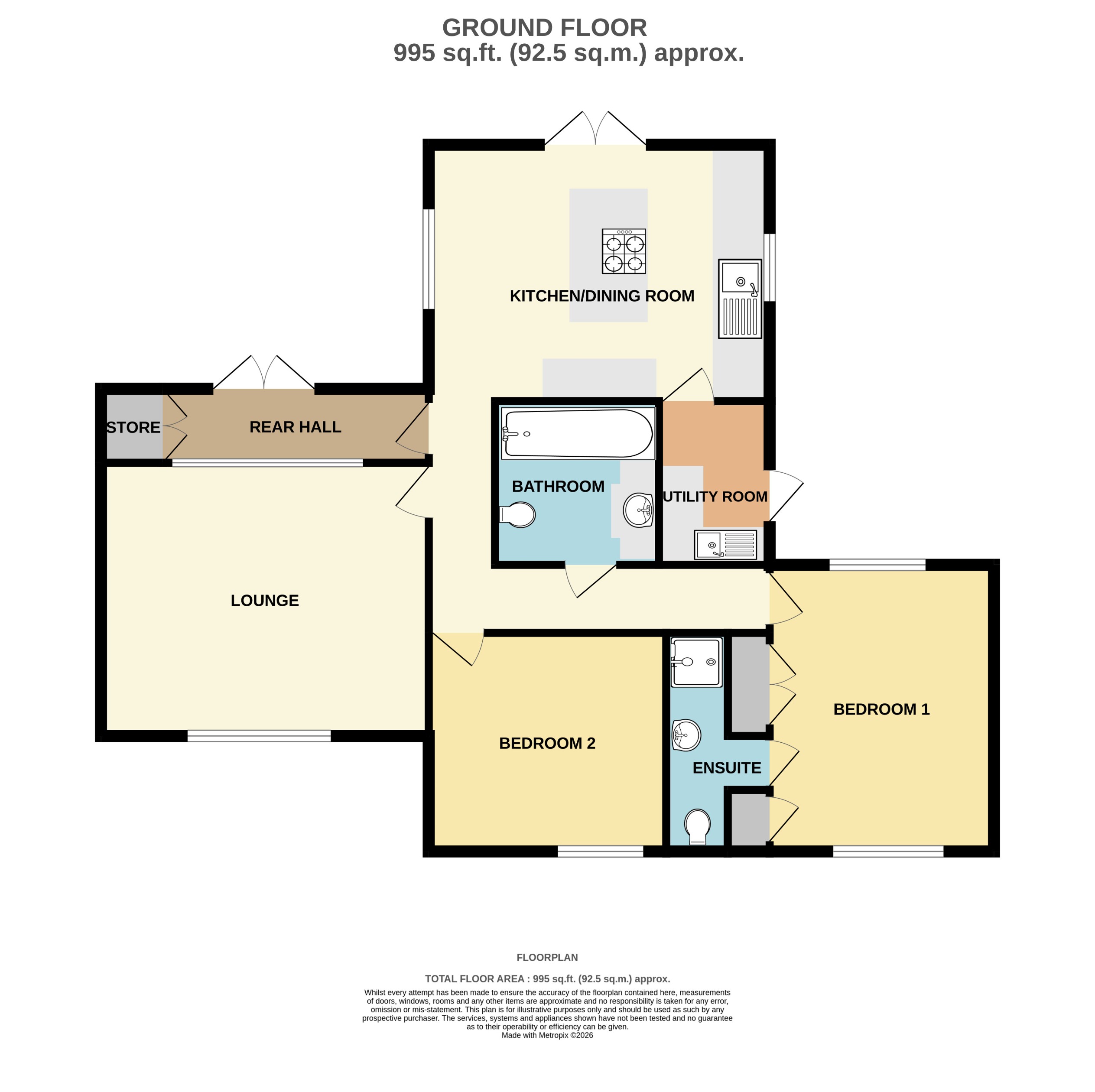 Portus, Occupation Lane, Broadholme, Lincoln floorplan