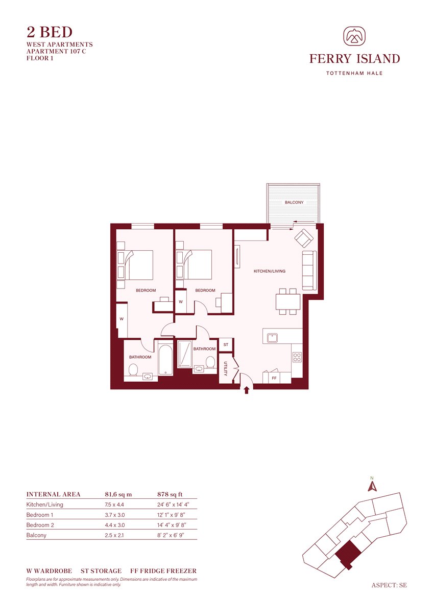 Ferry Island Tottenham Hale, London floorplan