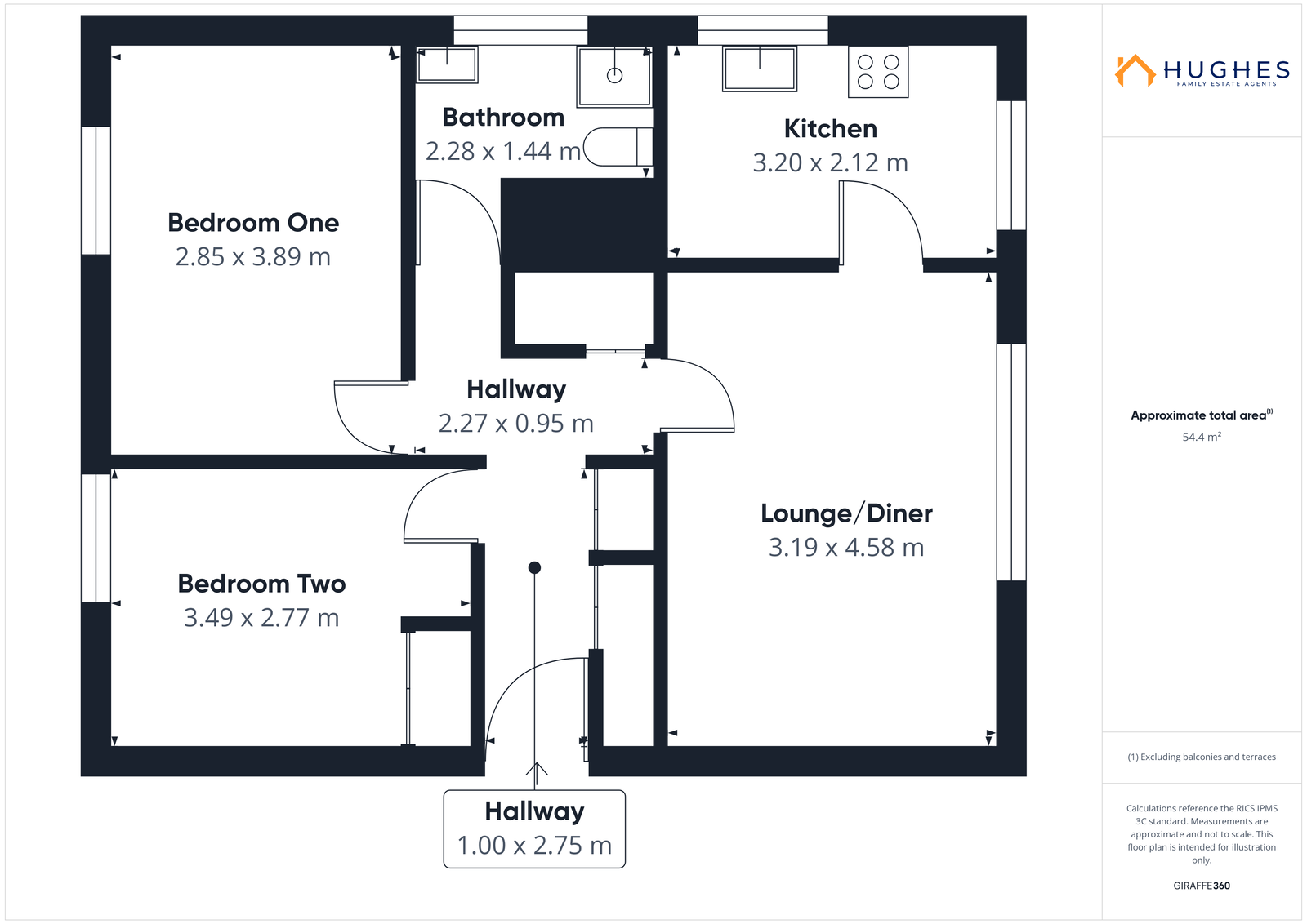 Hallam Rock, 151,Flat 28, Crabtree Road, Sheffield floorplan