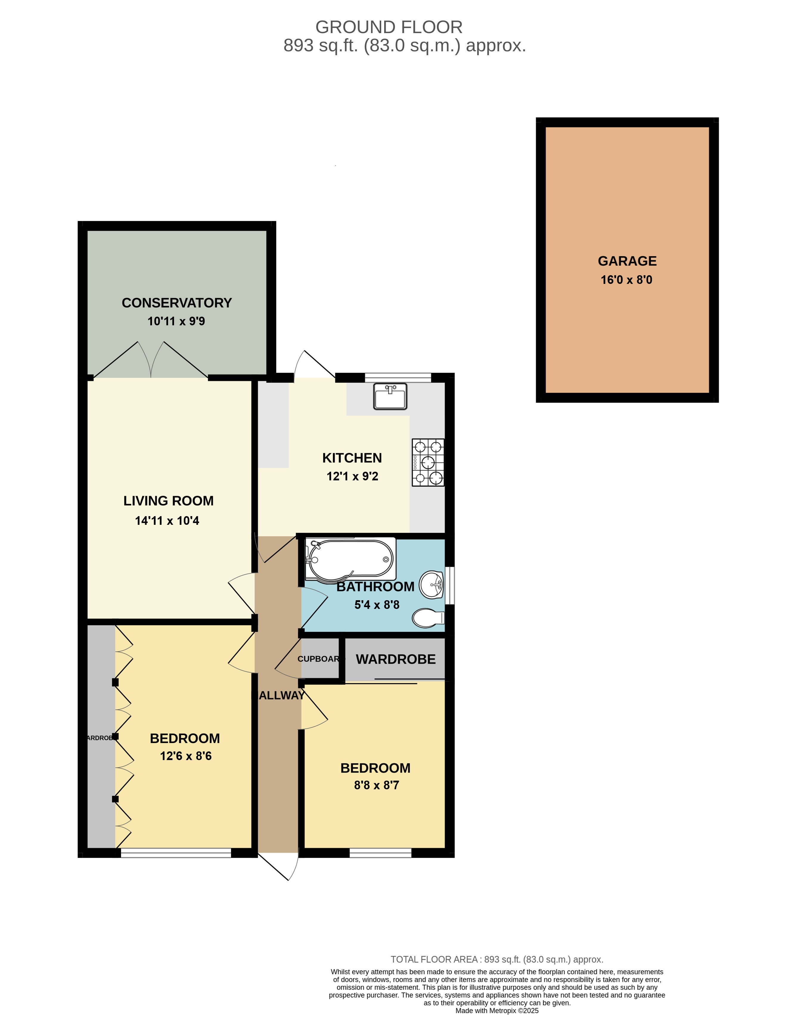 11, Oakland Gardens, Brentwood floorplan