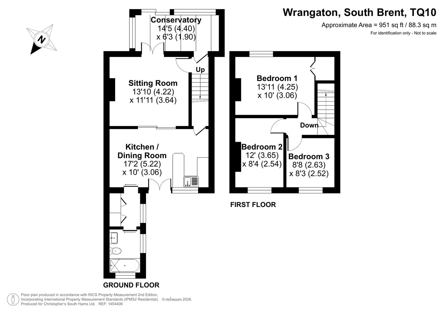 4, Station Cottages, South Brent floorplan