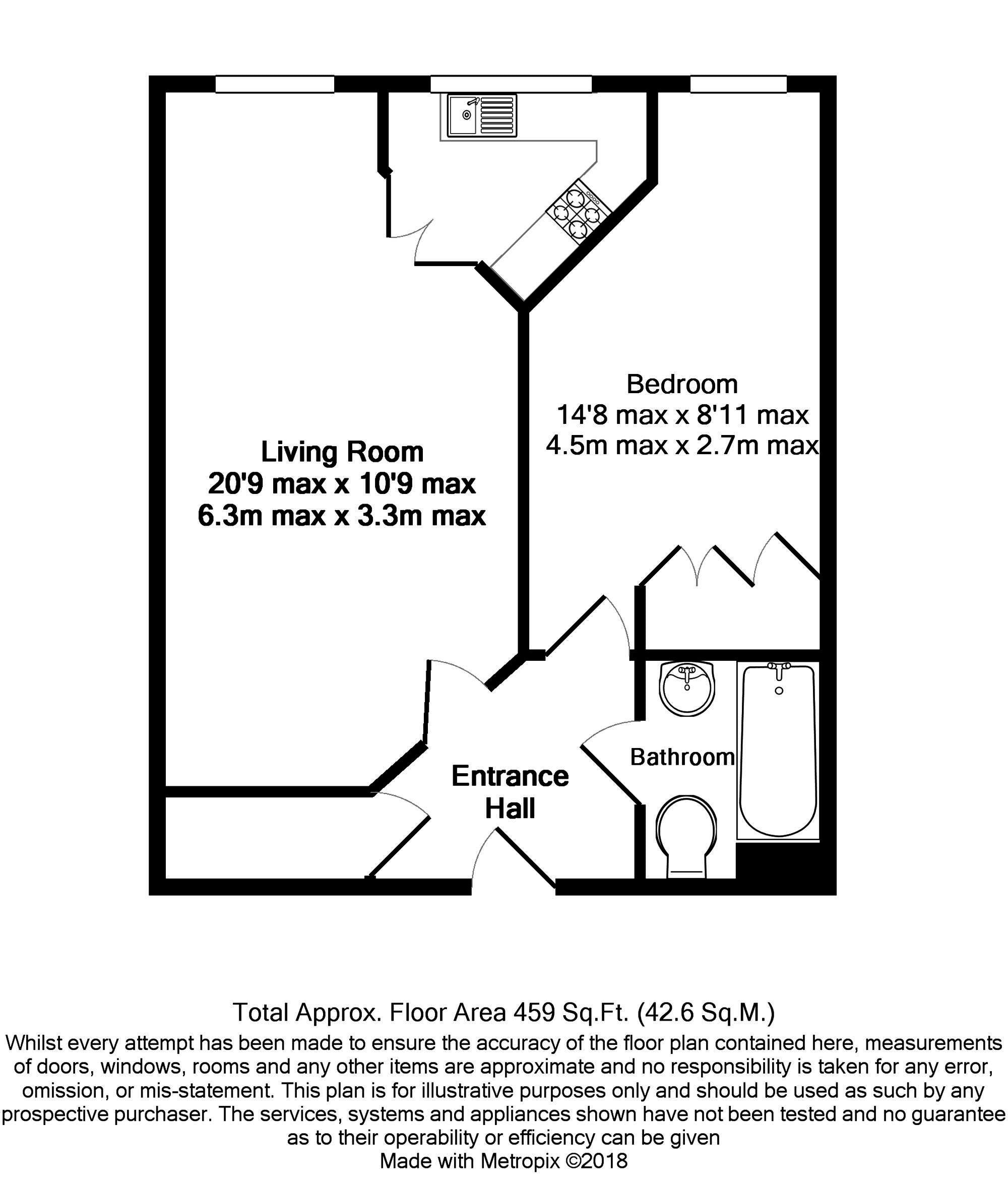 1 Bedrooms  for sale in Meadsview Court, Clockhouse Rd, Farnborough GU14