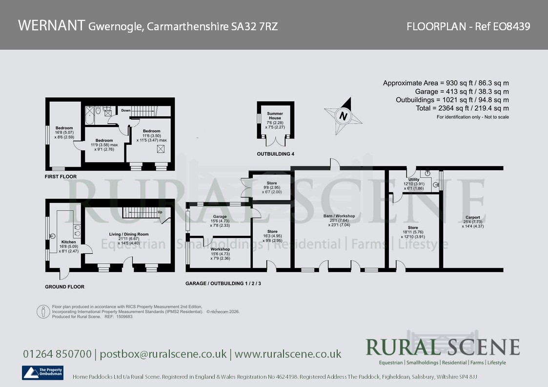 WERNANT, Gwernogle SA32, Llandeilo floorplan