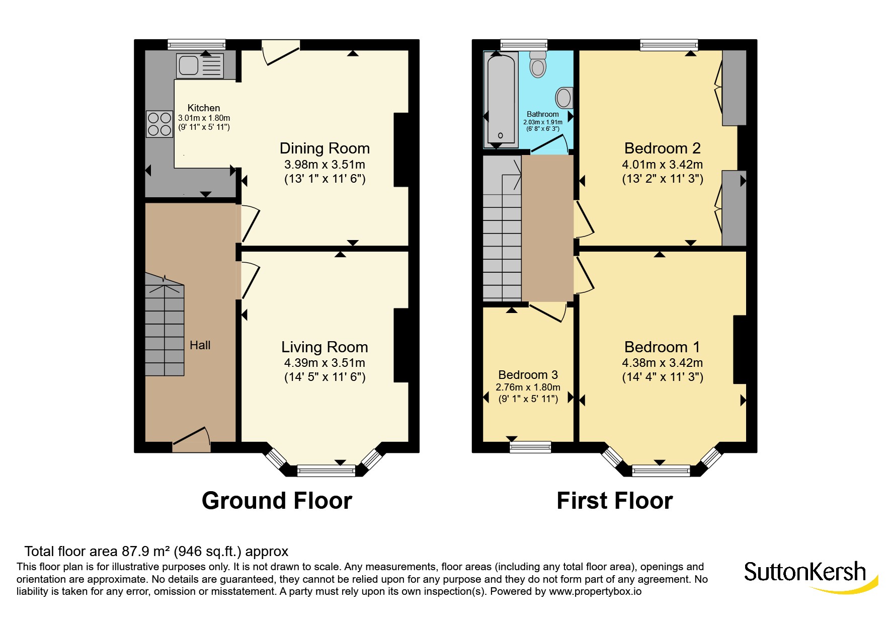 87, Barndale Road, Merseyside floorplan