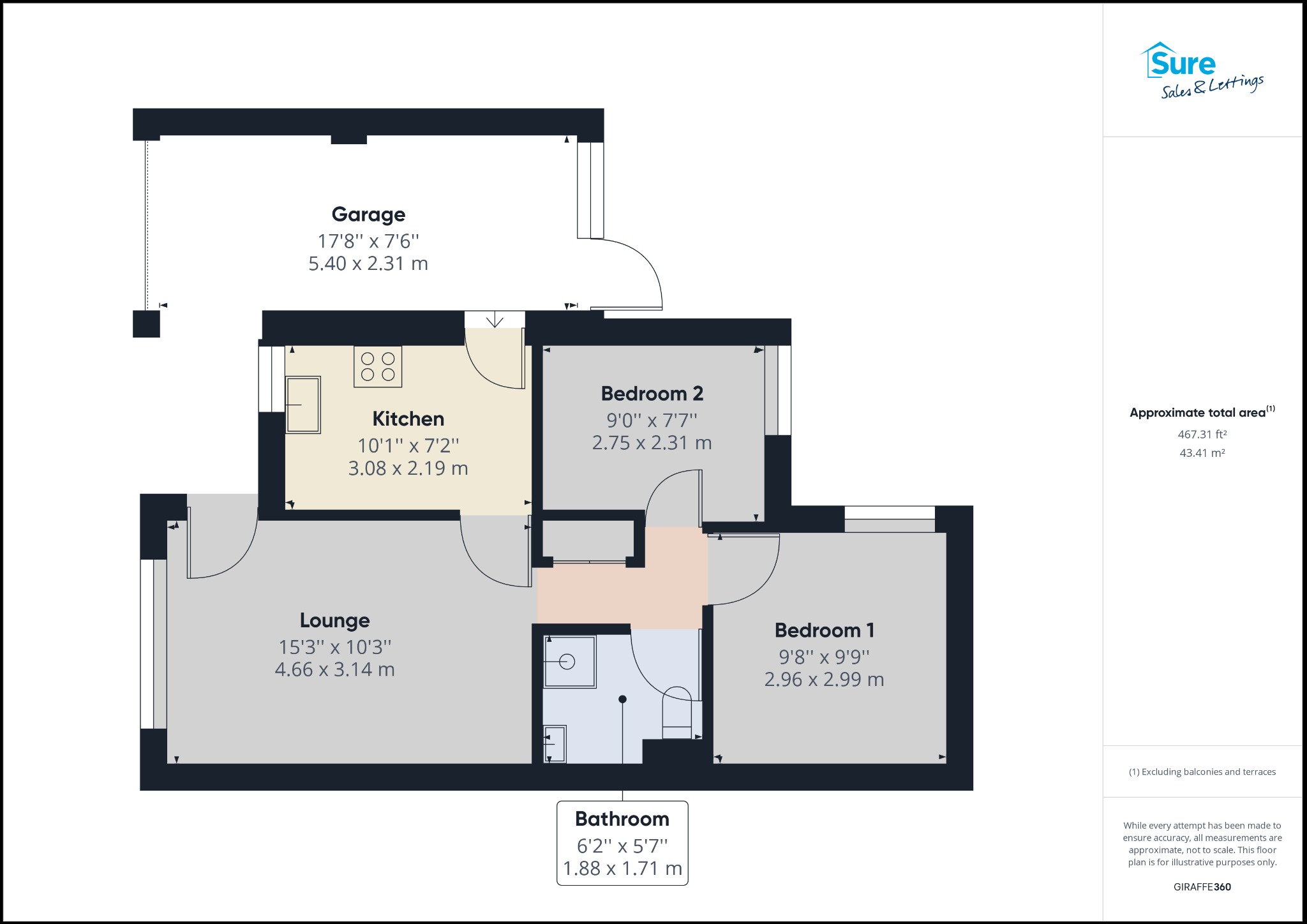 Leslie Close, Littleover, Derby, Derbyshire DE23, 2 bedroom semi