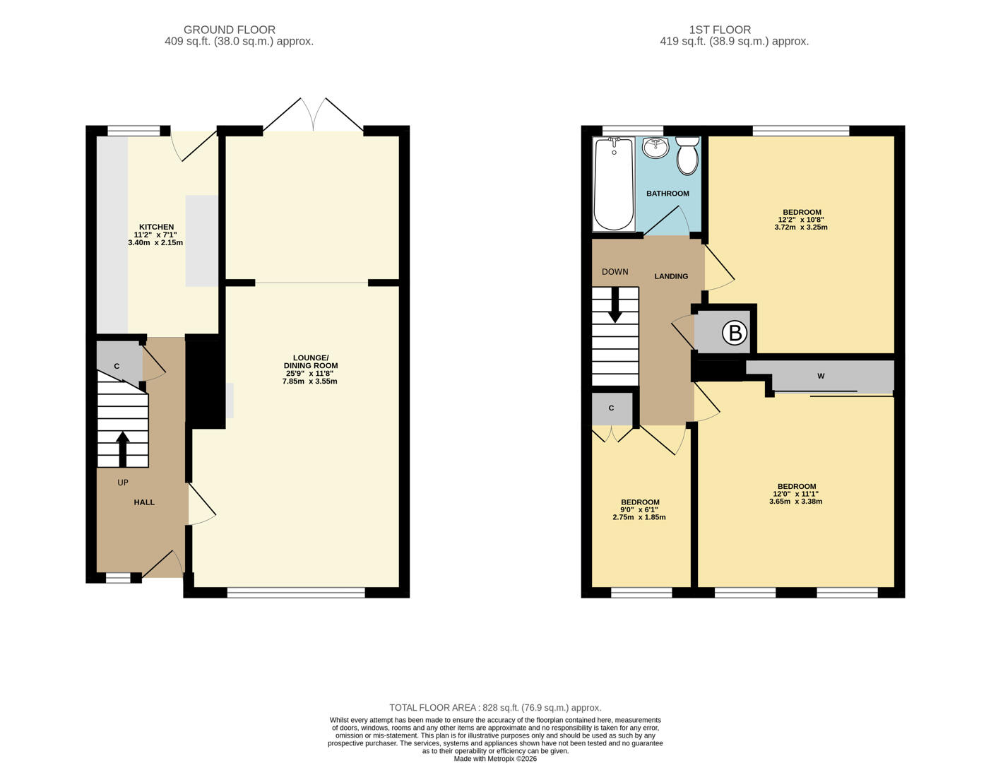 29, Inverness Close, Coventry floorplan