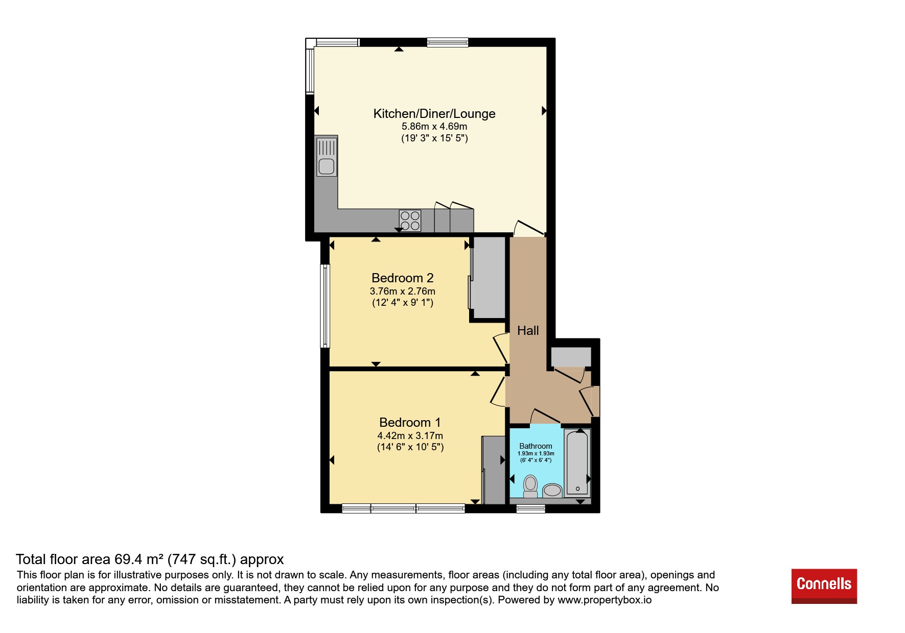 3, Marlowe Place, 11, Dover Street, Canterbury floorplan