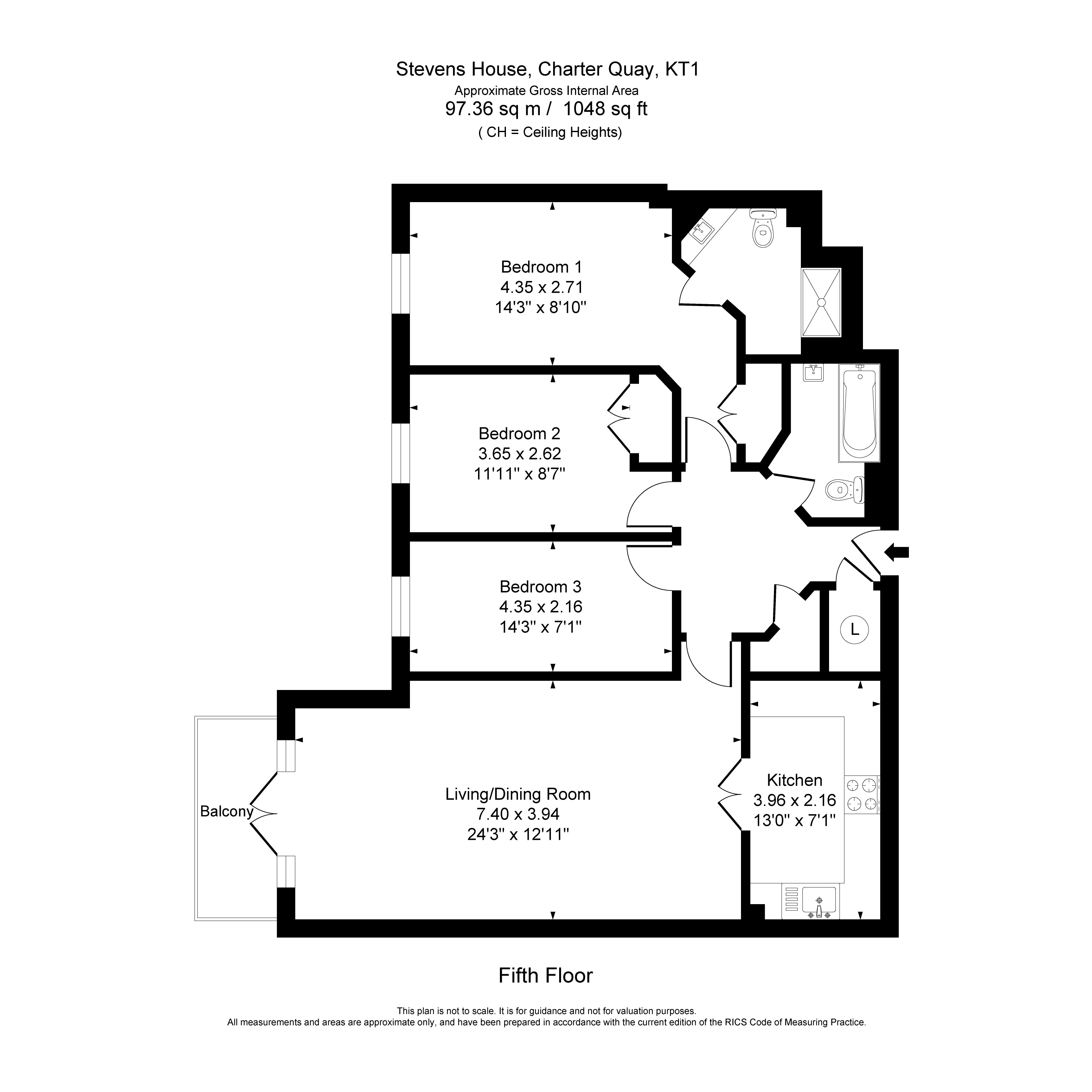 31 Stevens House, Jerome Place, Kingston Upon Thames floorplan