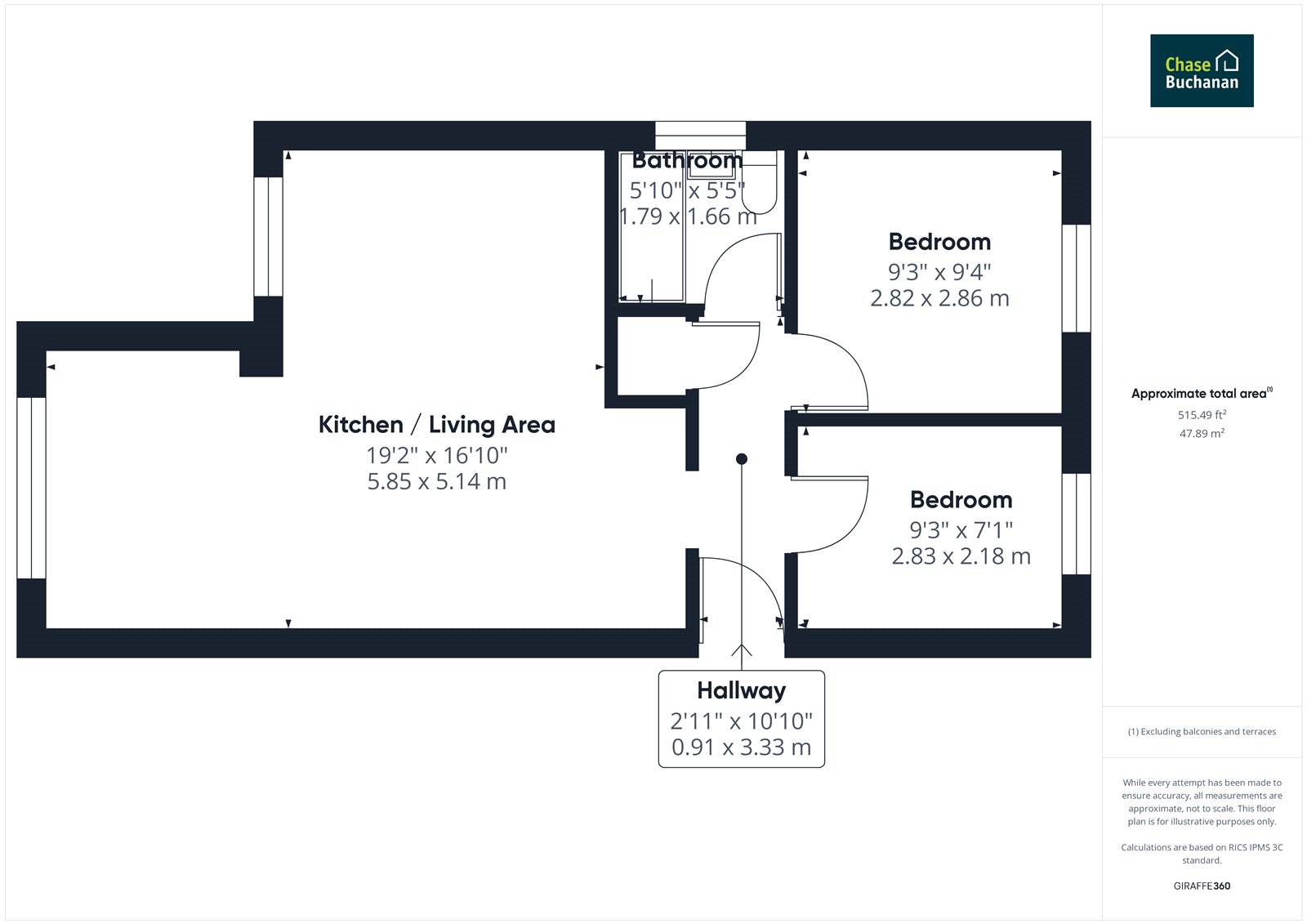 8d, Queens Road, Twickenham floorplan