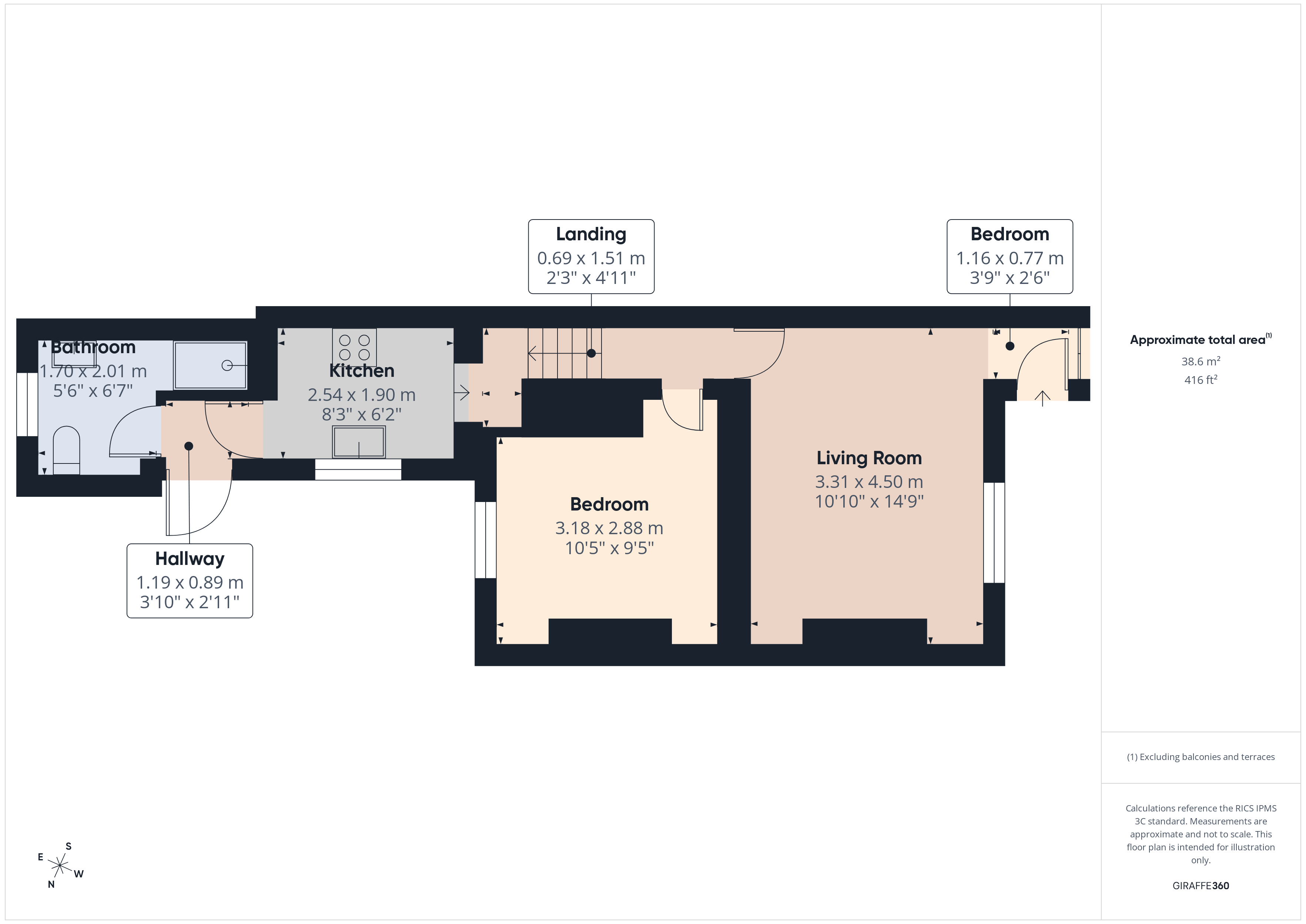 Copenhagen Place, Limehouse floorplan